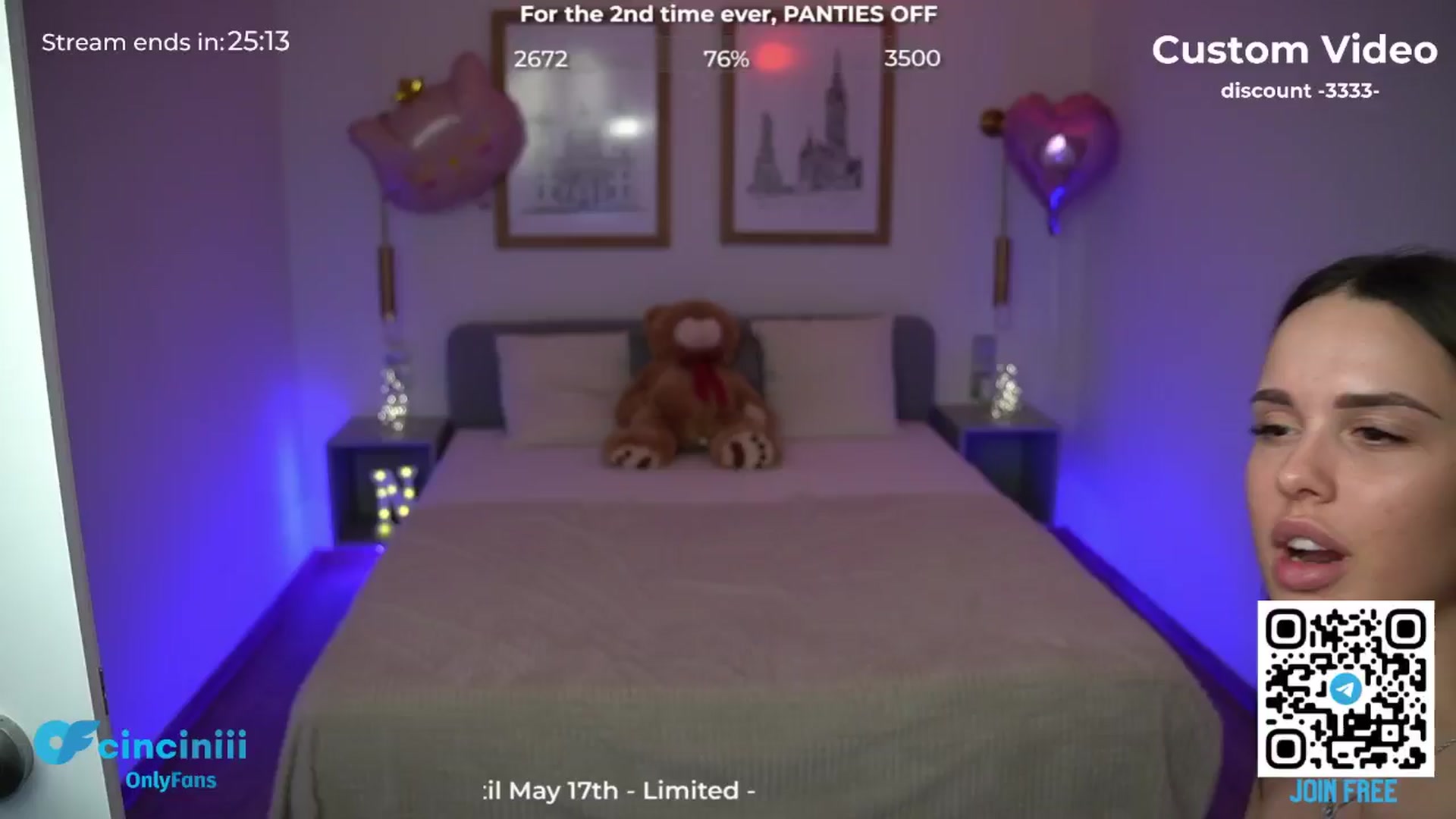 Gallery image thumbnail from cinnabellee's myfreecams stream on, 05/05/2024, 20:46 image 19 of 20