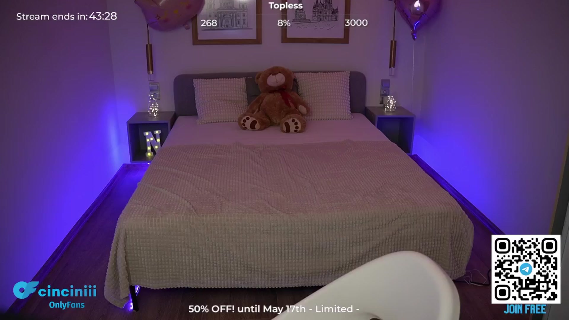 Gallery image thumbnail from cinnabellee's myfreecams stream on, 05/06/2024, 21:09 image 19 of 20