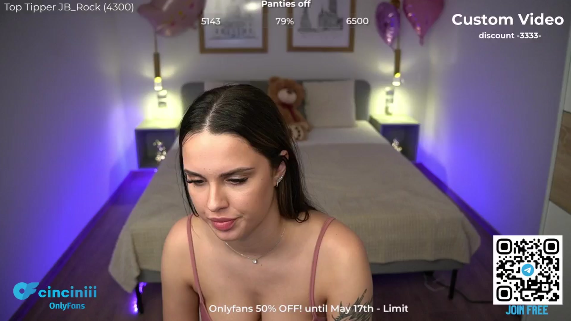 Gallery image thumbnail from cinnabellee's myfreecams stream on, 05/08/2024, 21:27 image 17 of 20