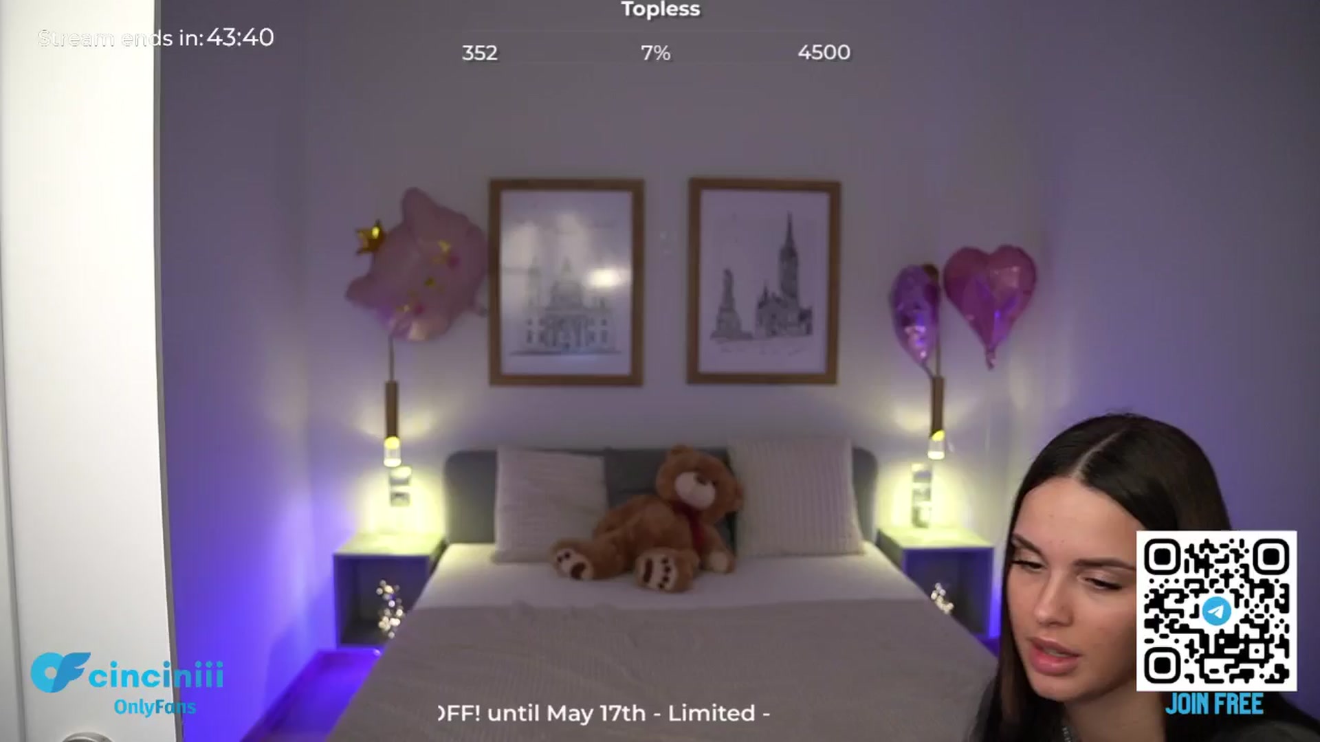 Gallery image thumbnail from cinnabellee's myfreecams stream on, 05/13/2024, 20:46 image 8 of 20