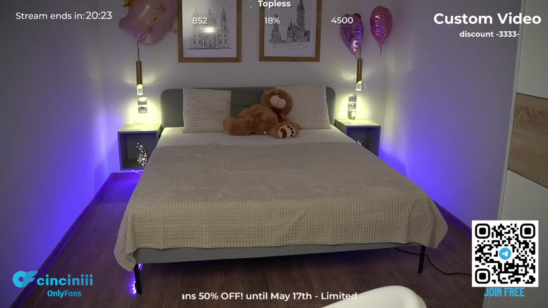 Gallery image thumbnail from cinnabellee's myfreecams stream on, 05/15/2024, 21:01 image 19 of 20