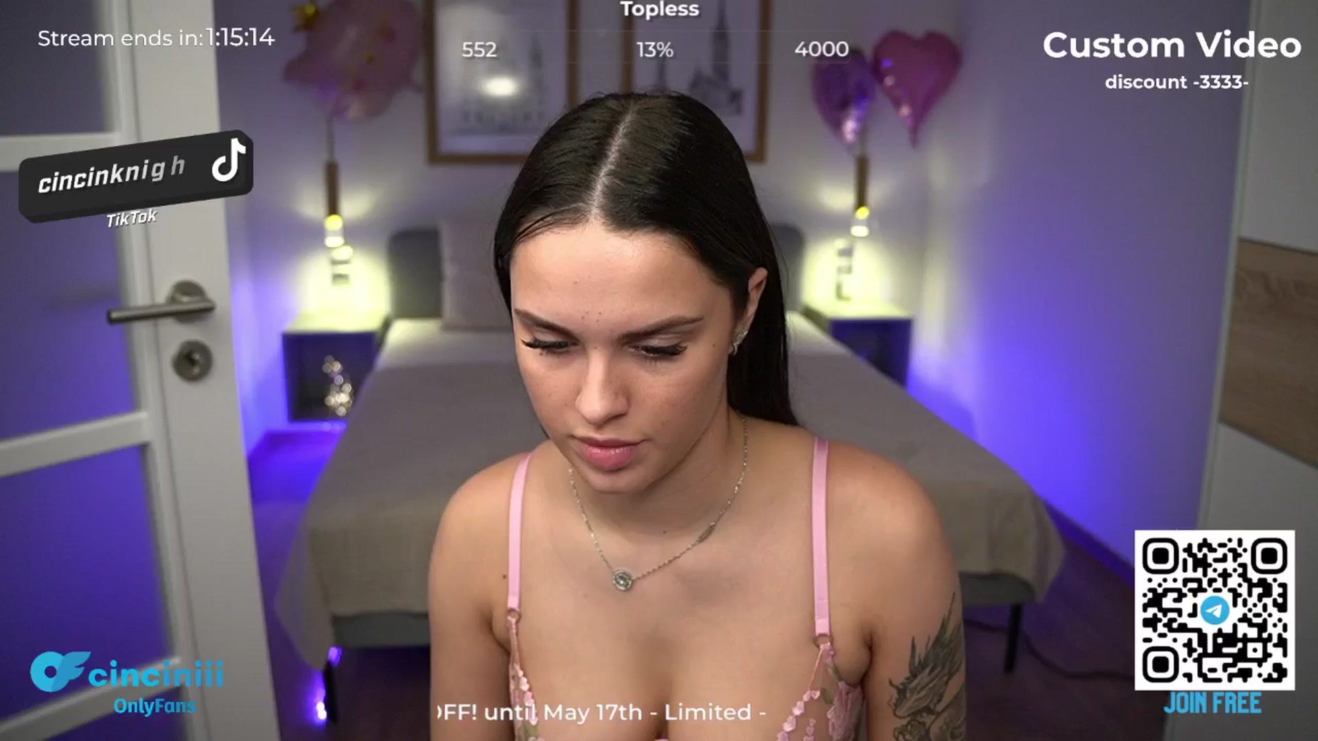 Gallery image thumbnail from cinnabellee's myfreecams stream on, 05/17/2024, 07:32 image 6 of 20