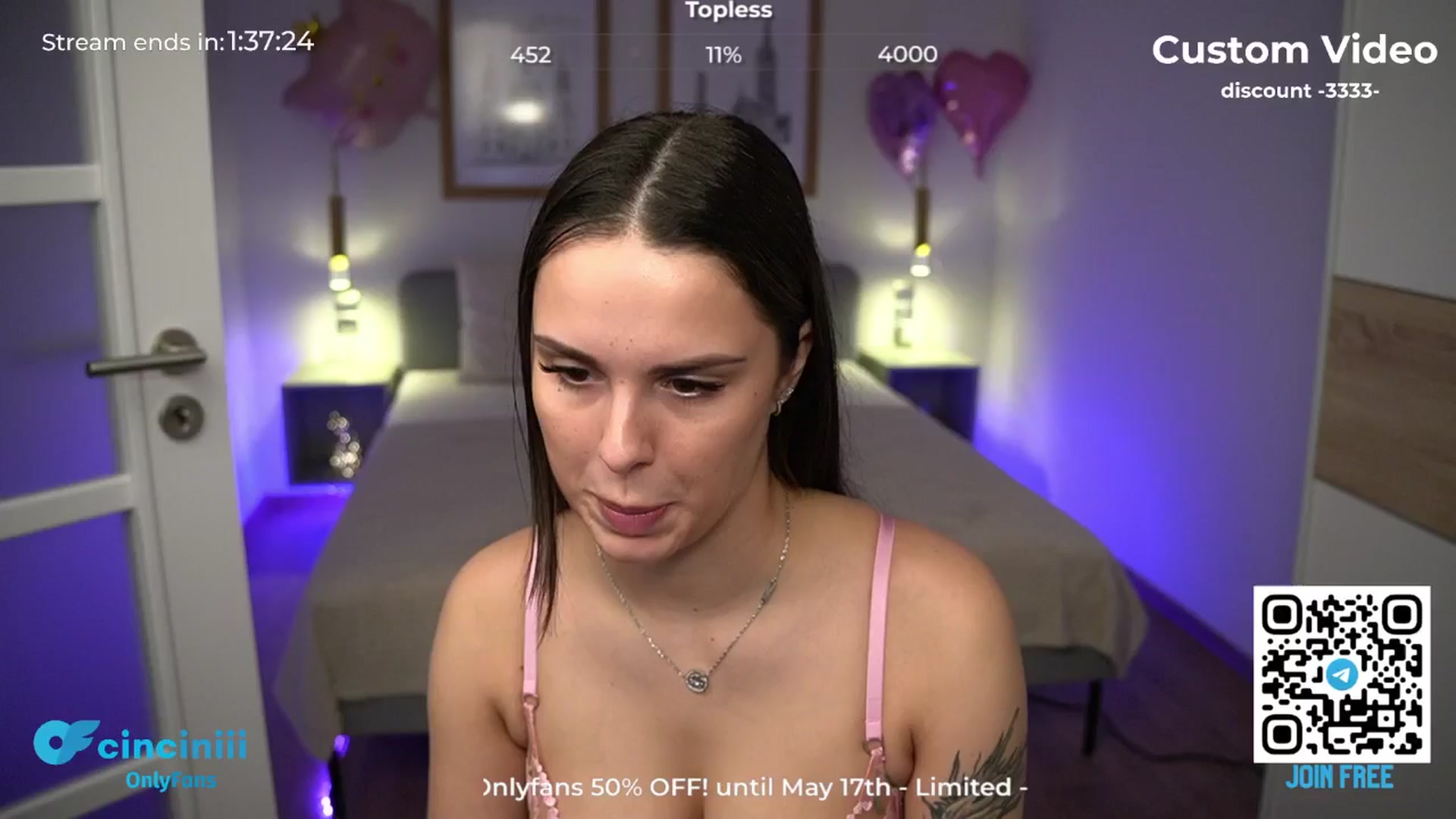 Gallery image thumbnail from cinnabellee's myfreecams stream on, 05/17/2024, 07:32 image 1 of 20