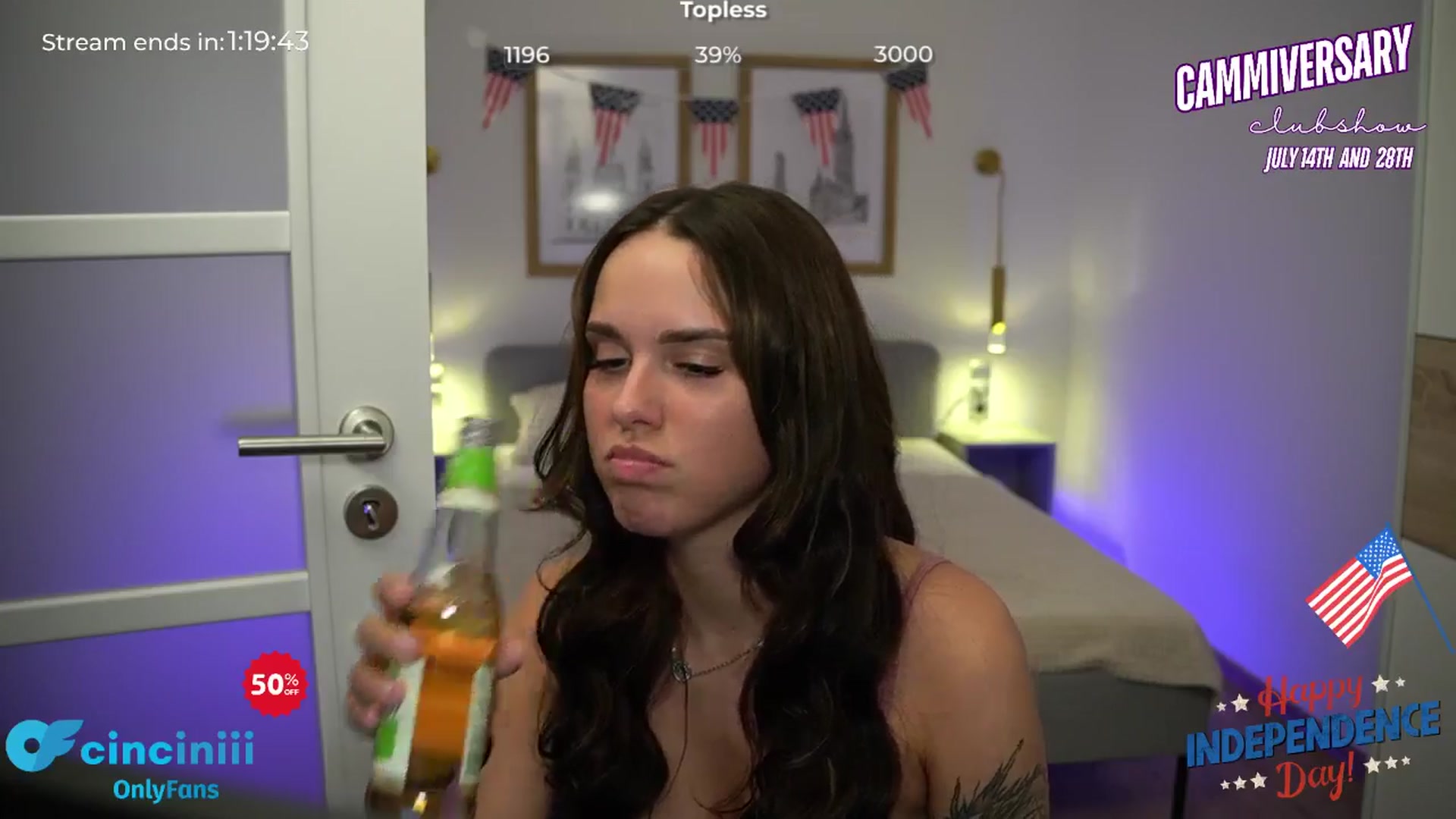 Gallery image thumbnail from cinnabellee's myfreecams stream on, 07/04/2024, 20:59 image 13 of 20