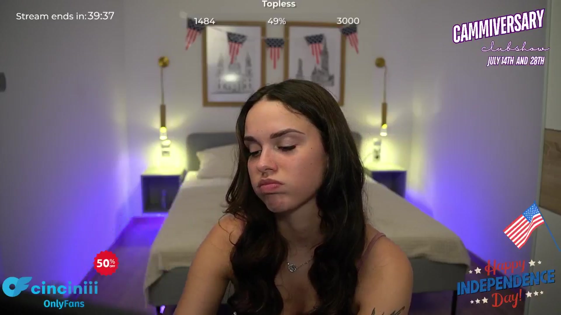 Gallery image thumbnail from cinnabellee's myfreecams stream on, 07/04/2024, 20:59 image 18 of 20