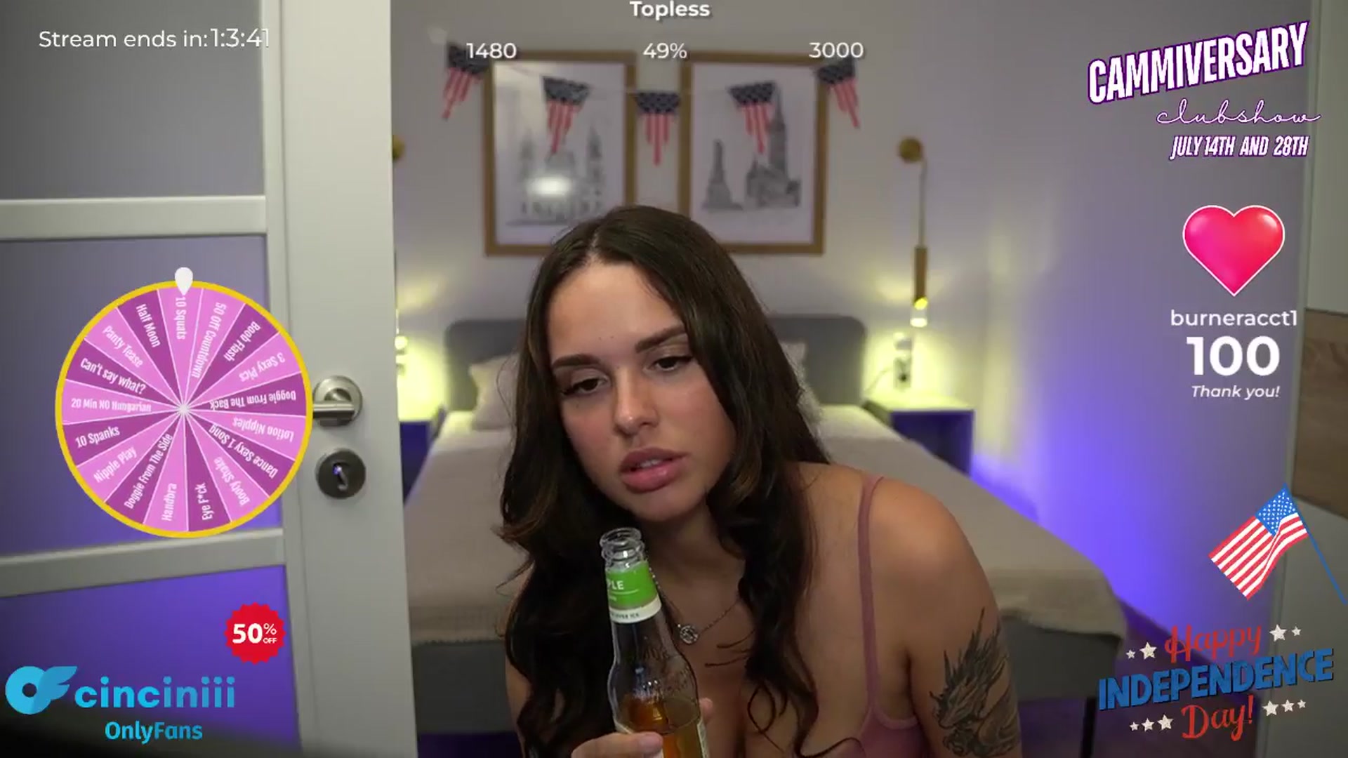 Gallery image thumbnail from cinnabellee's myfreecams stream on, 07/04/2024, 20:59 image 15 of 20