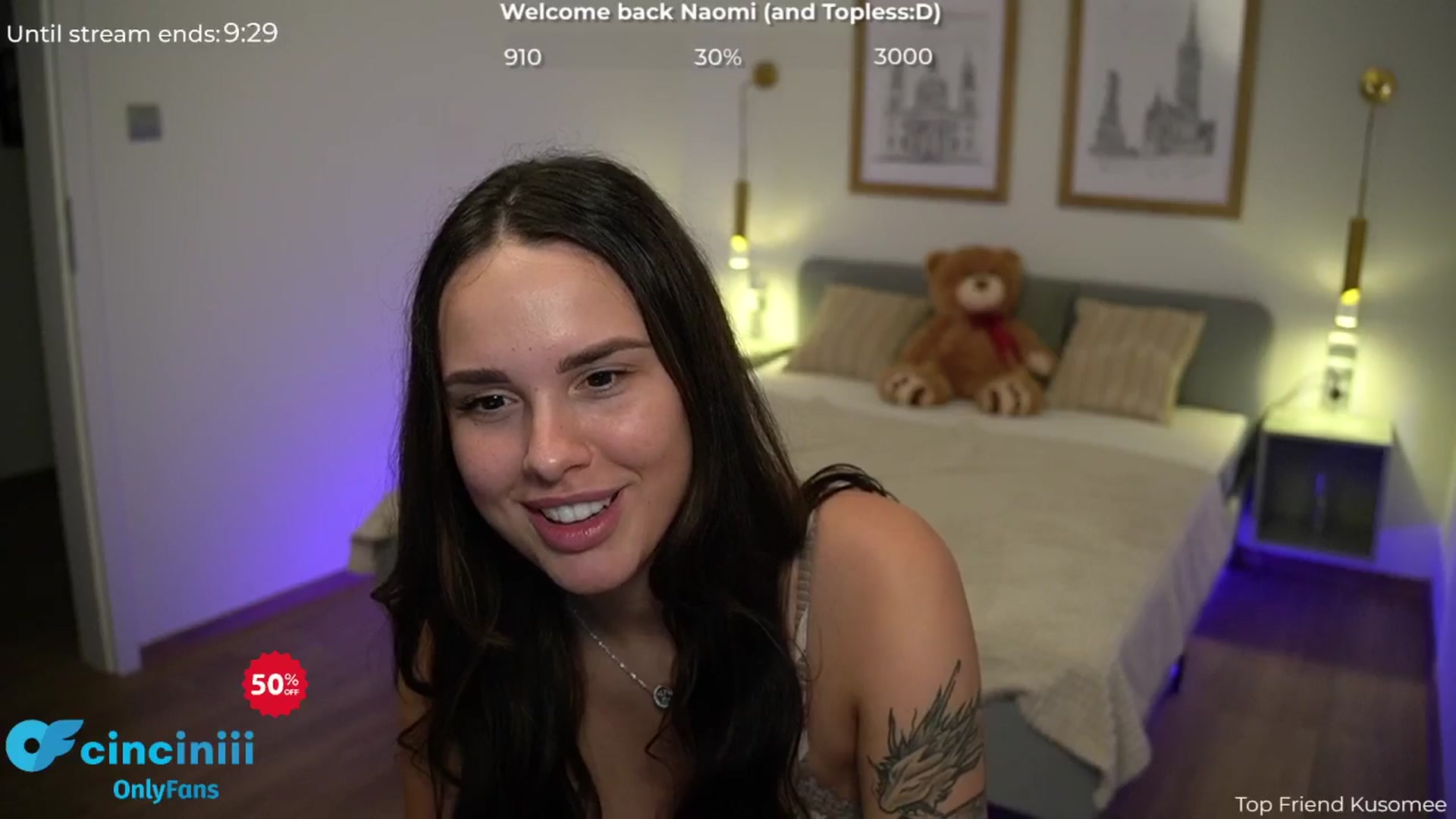 Gallery image thumbnail from cinnabellee's myfreecams stream on, 08/01/2024, 21:24 image 20 of 20