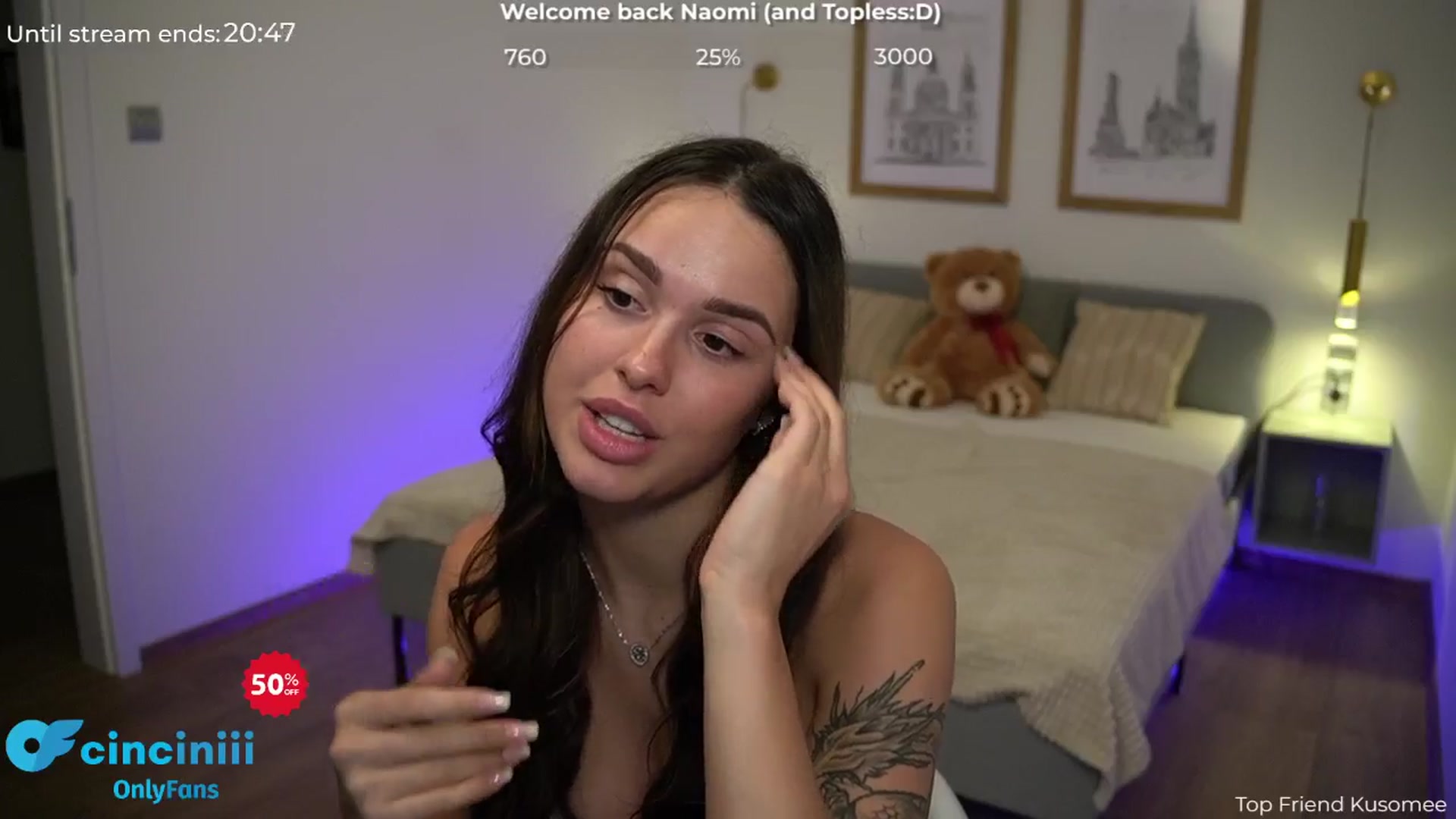 Gallery image thumbnail from cinnabellee's myfreecams stream on, 08/01/2024, 21:24 image 17 of 20