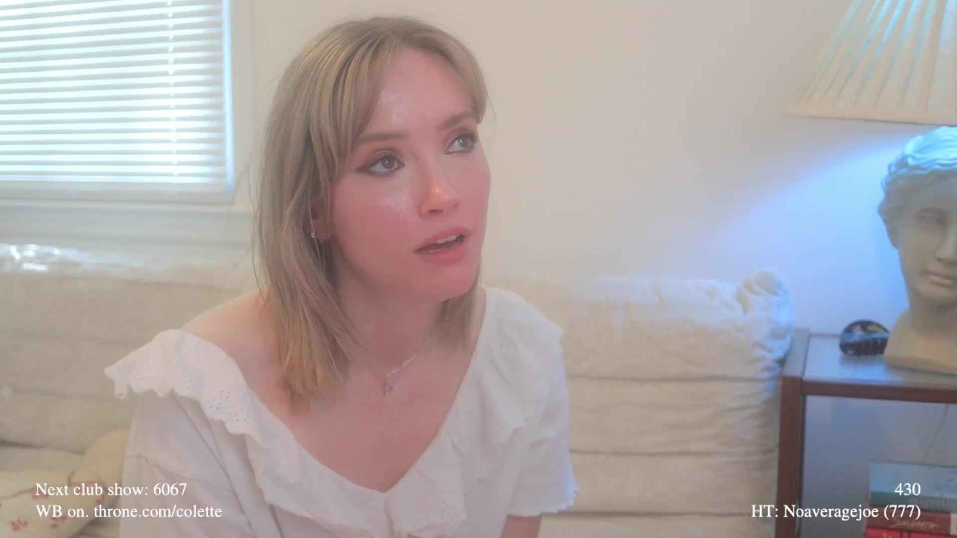 Gallery image thumbnail from colette's myfreecams stream on, 04/22/2026, 20:55 image 9 of 20