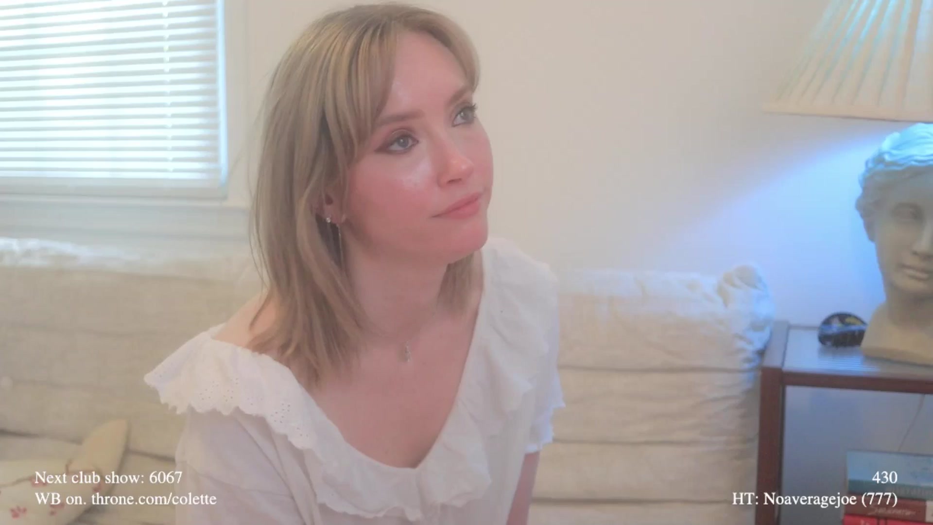 Gallery image thumbnail from colette's myfreecams stream on, 04/22/2026, 20:55 image 5 of 20