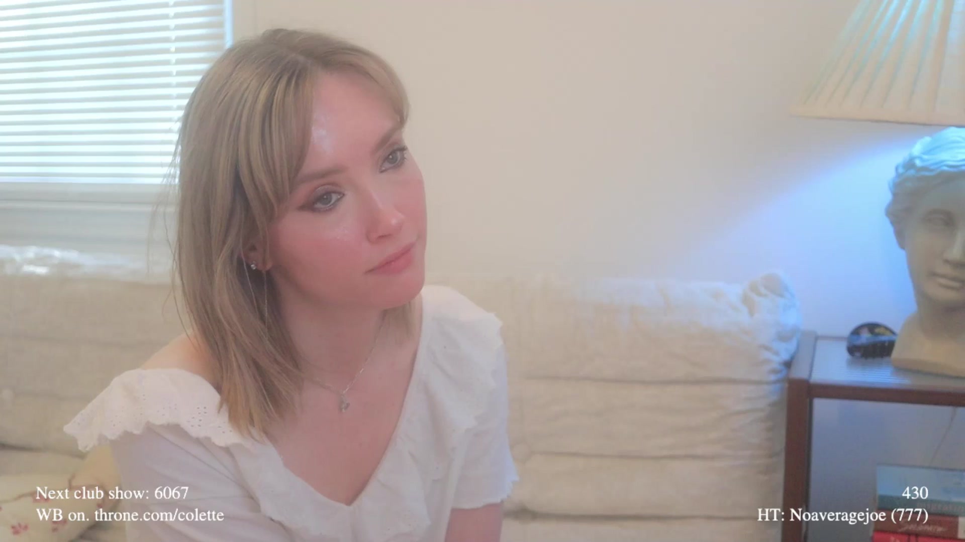 Gallery image thumbnail from colette's myfreecams stream on, 04/22/2026, 20:55 image 8 of 20