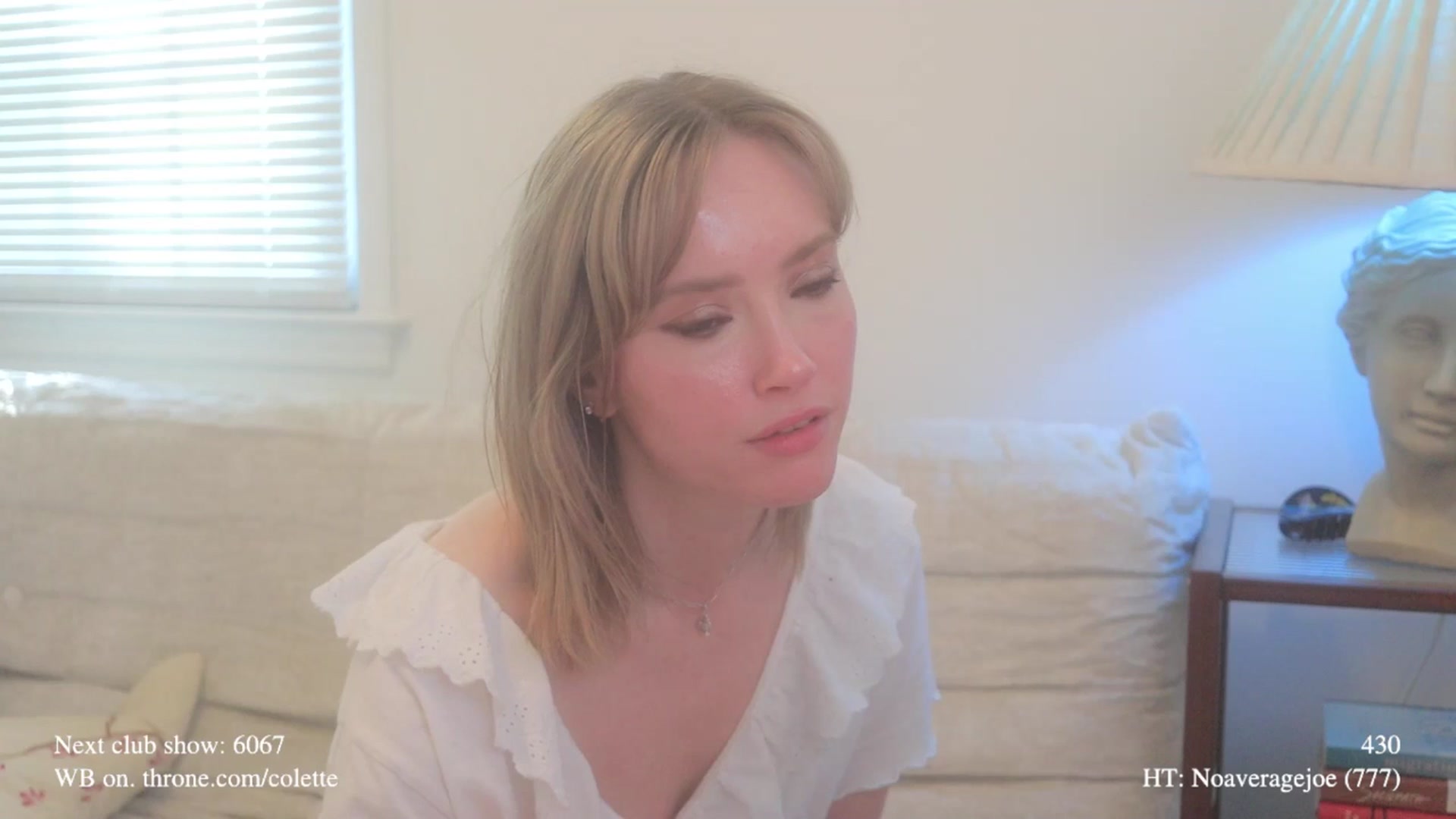 Gallery image thumbnail from colette's myfreecams stream on, 04/22/2026, 20:55 image 2 of 20