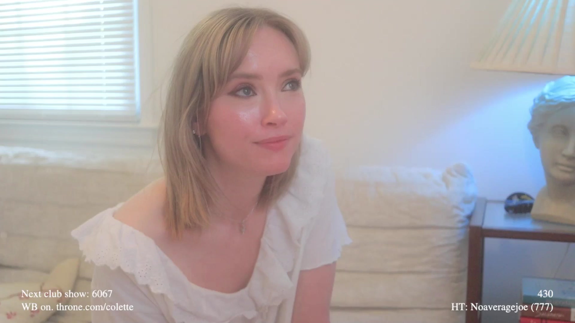 Gallery image thumbnail from colette's myfreecams stream on, 04/22/2026, 20:55 image 4 of 20