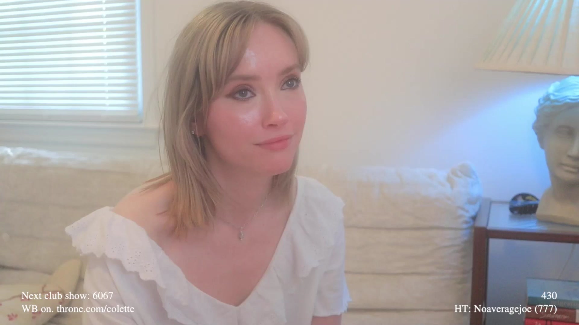 Gallery image thumbnail from colette's myfreecams stream on, 04/22/2026, 20:55 image 11 of 20