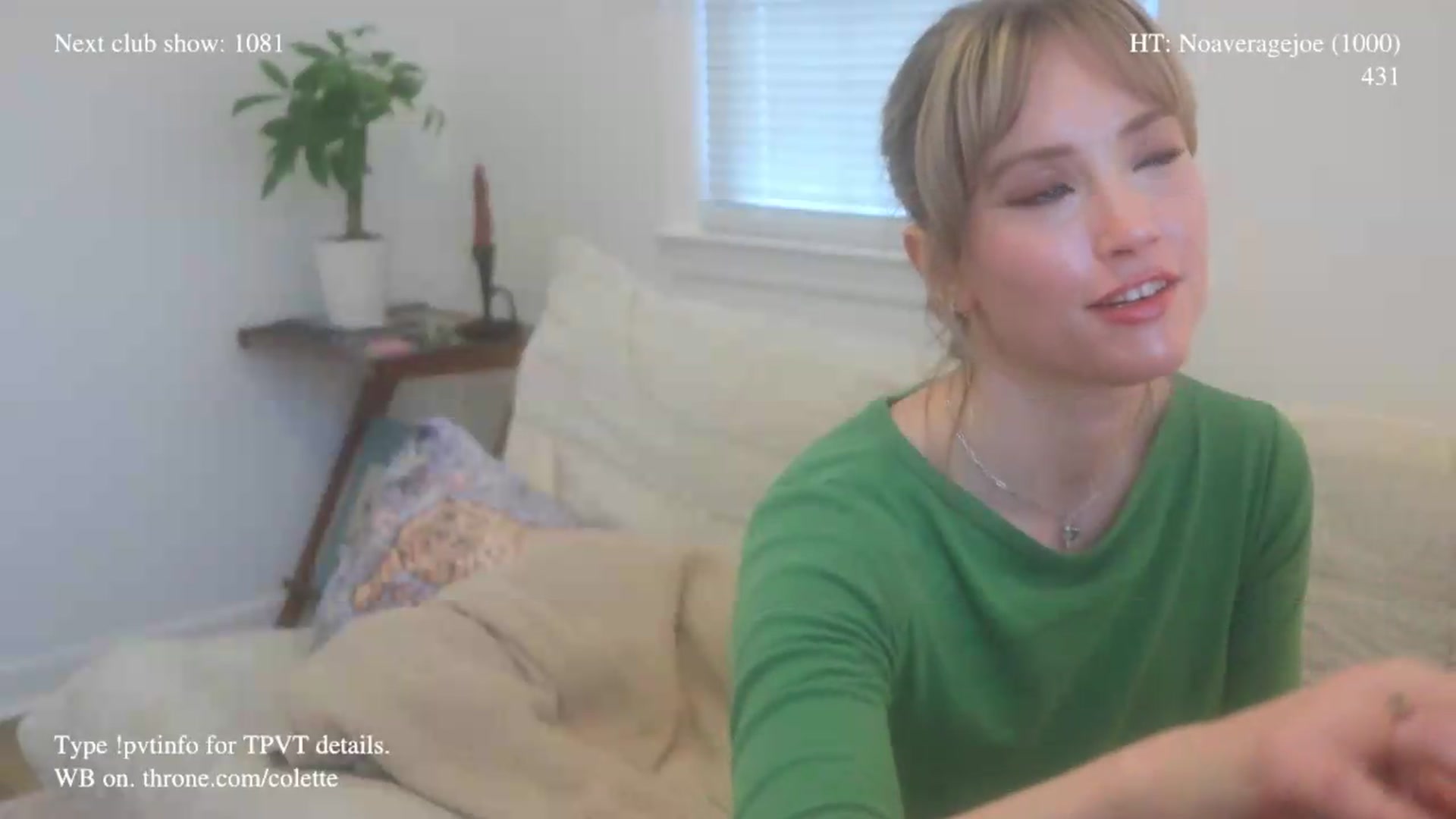Gallery image thumbnail from colette's myfreecams stream on, 05/22/2026, 20:35 image 12 of 20
