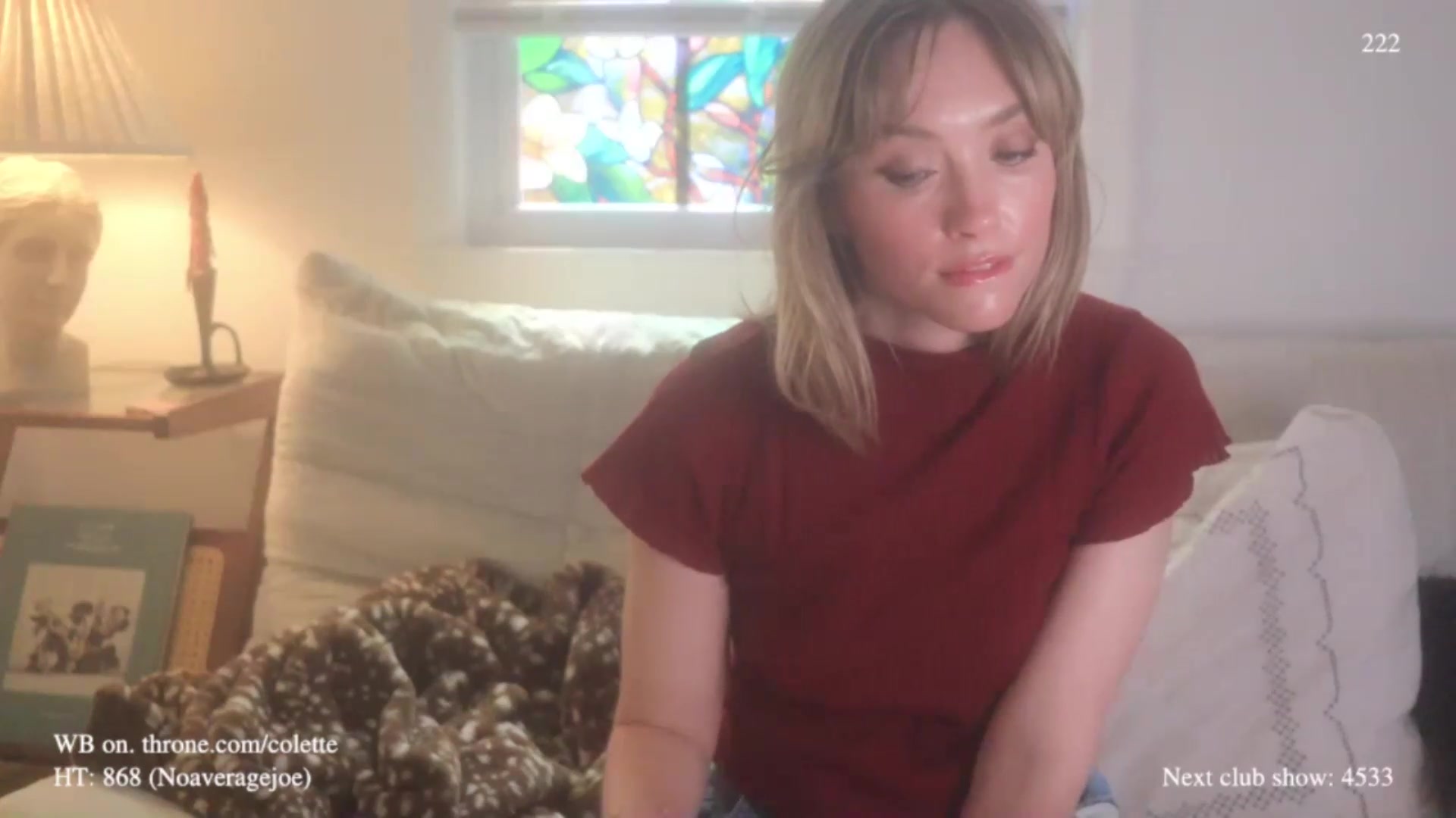 Gallery image thumbnail from colette's myfreecams stream on, 08/26/2026, 20:13 image 19 of 20
