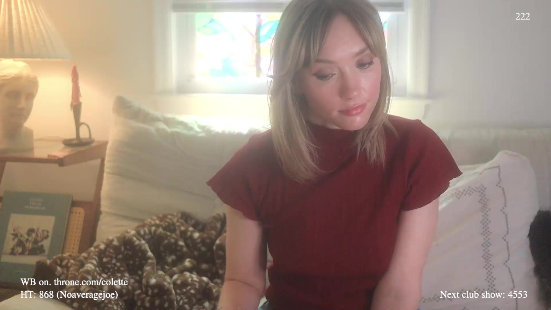 Gallery image thumbnail from colette's myfreecams stream on, 08/26/2026, 20:13 image 16 of 20