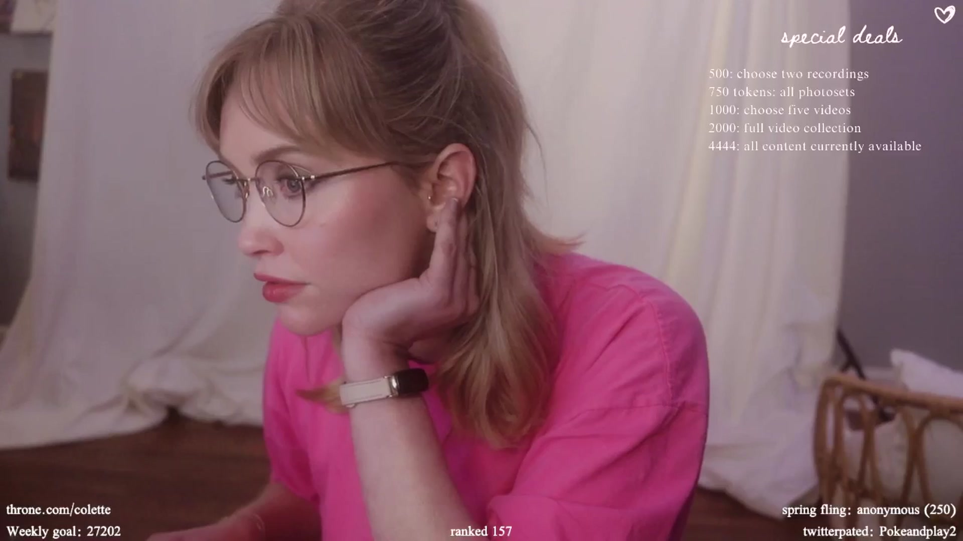 Gallery image thumbnail from coletteclaude's myfreecams stream on, 05/07/2024, 20:18 image 7 of 20
