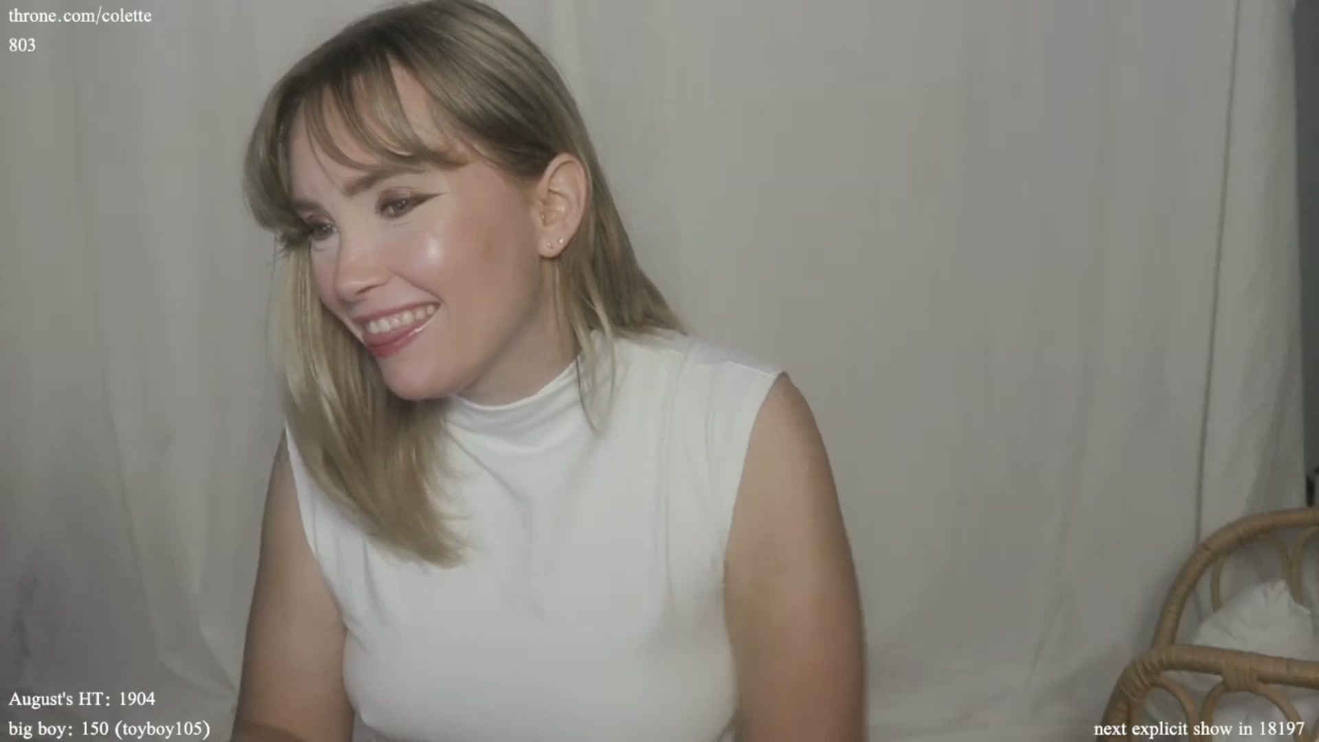 Gallery image thumbnail from coletteclaude's myfreecams stream on, 08/13/2024, 16:07 image 18 of 20