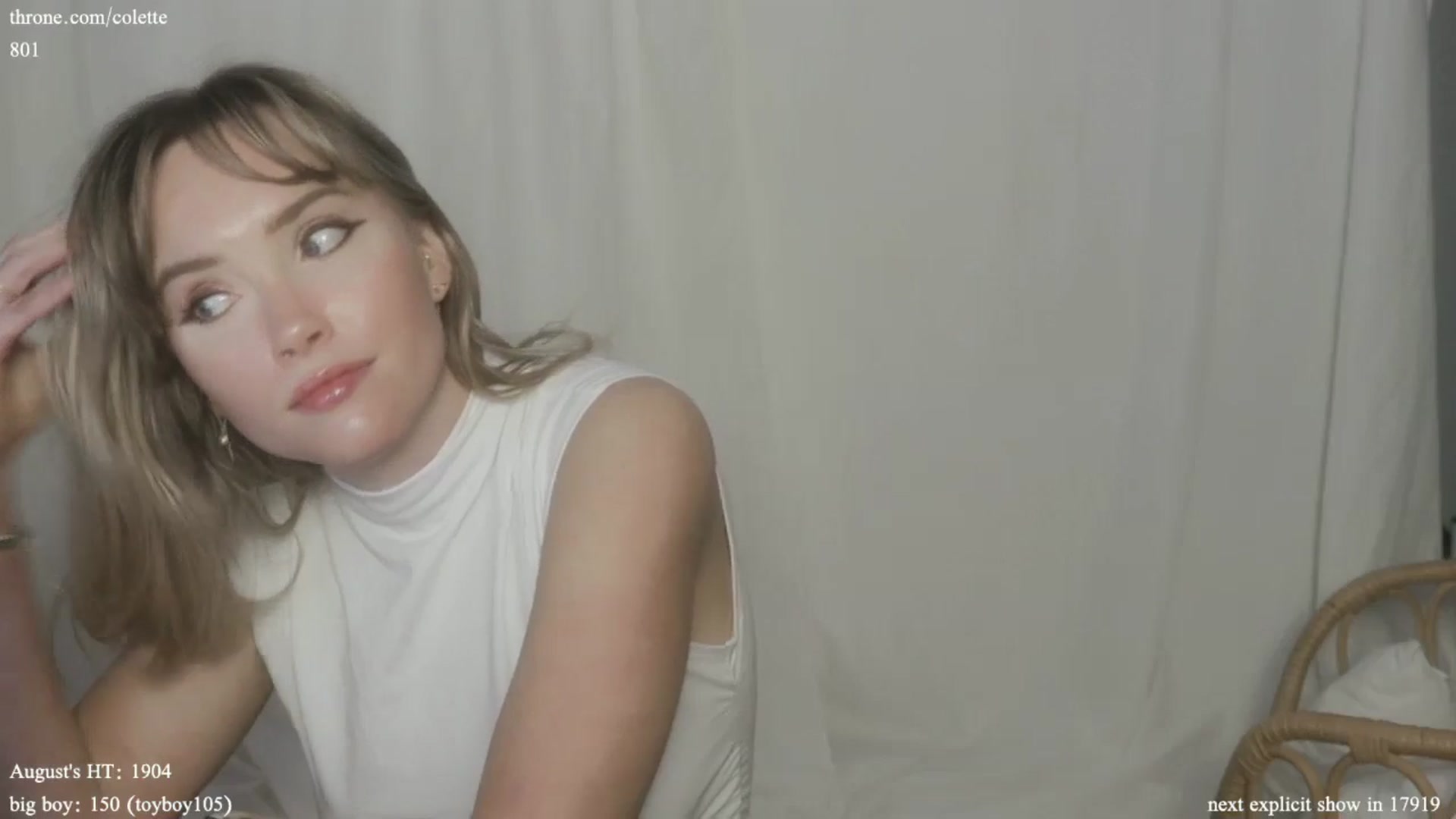 Gallery image thumbnail from coletteclaude's myfreecams stream on, 08/13/2024, 19:56 image 5 of 20