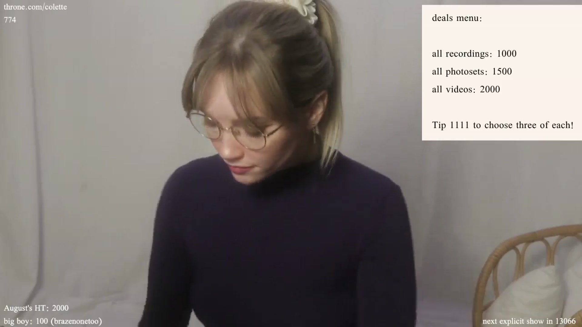 Gallery image thumbnail from coletteclaude's myfreecams stream on, 08/15/2024, 18:20 image 3 of 20