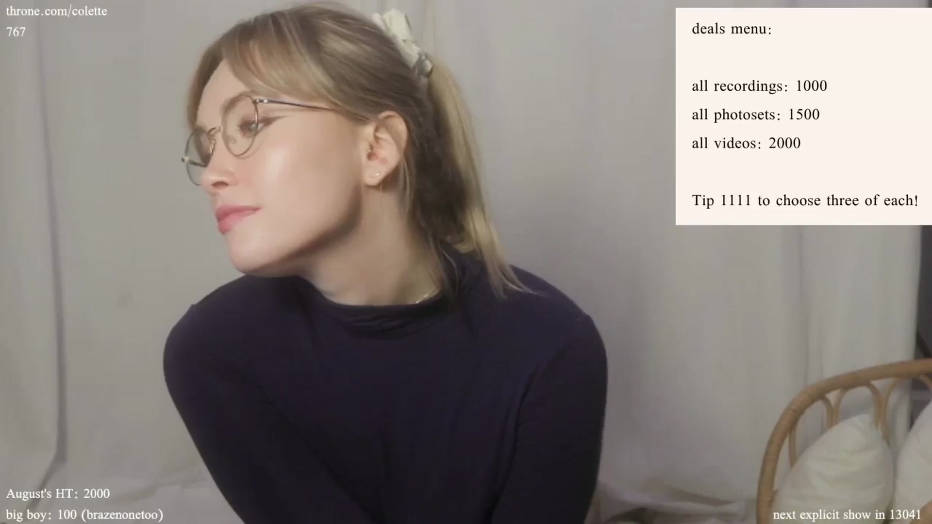 Gallery image thumbnail from coletteclaude's myfreecams stream on, 08/15/2024, 18:20 image 7 of 20