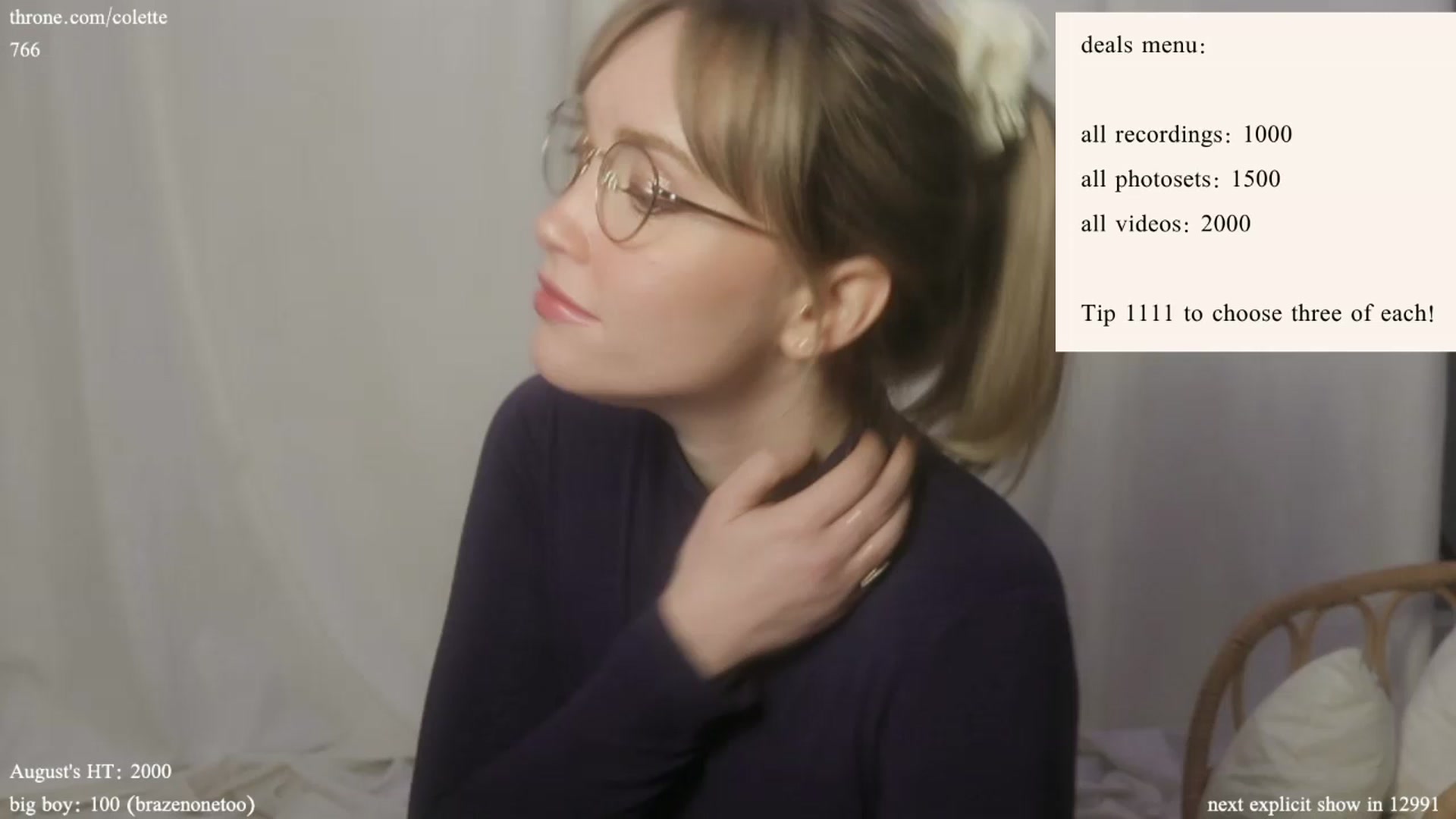 Gallery image thumbnail from coletteclaude's myfreecams stream on, 08/15/2024, 18:20 image 11 of 20