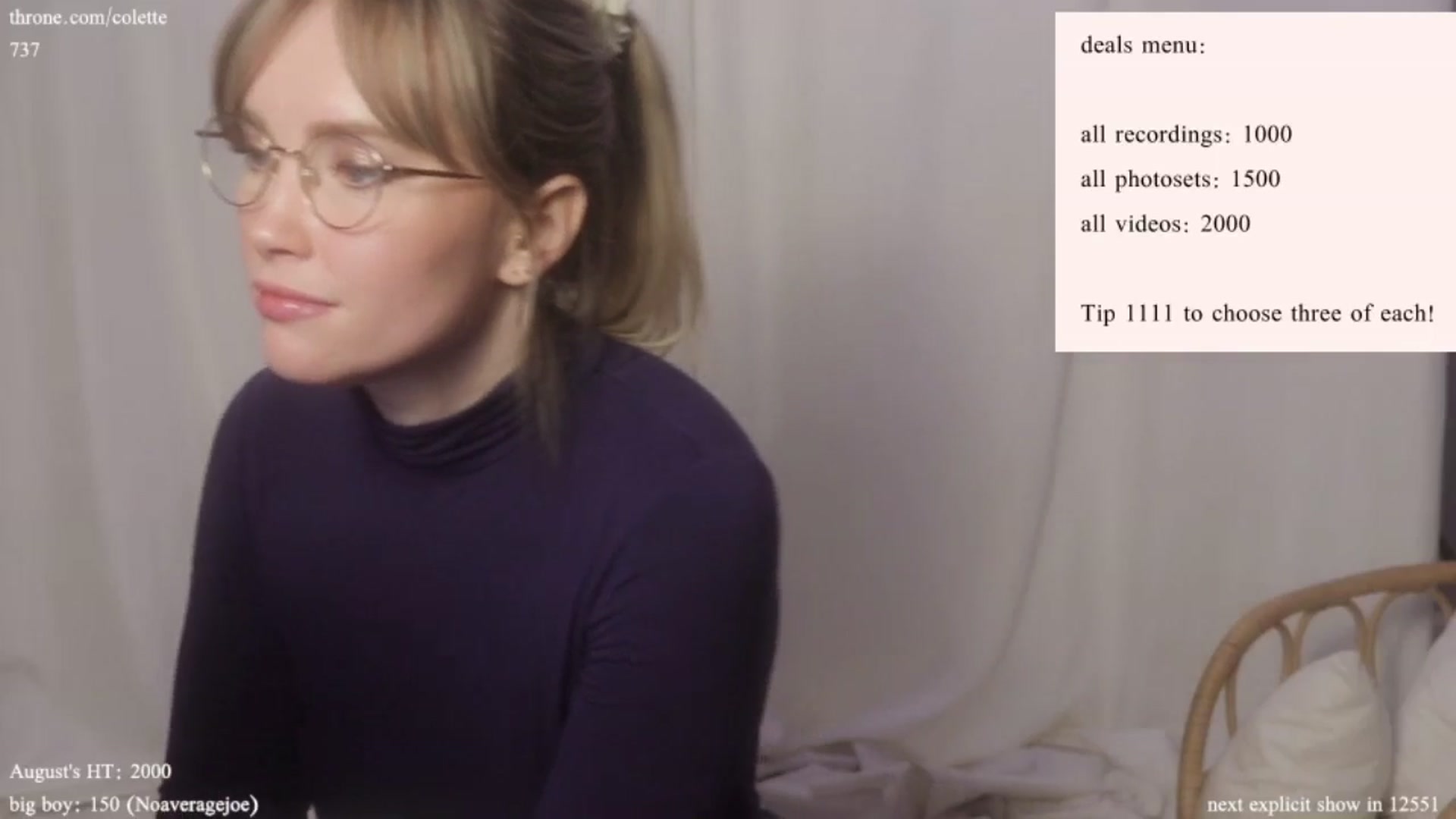 Gallery image thumbnail from coletteclaude's myfreecams stream on, 08/15/2024, 18:20 image 16 of 20