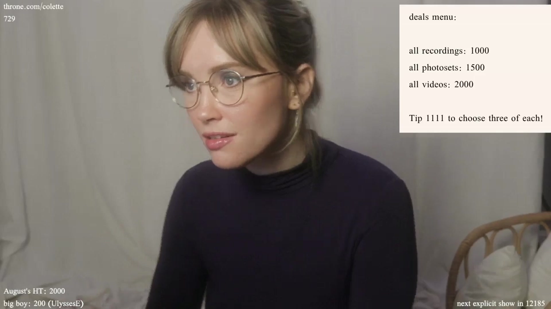 Gallery image thumbnail from coletteclaude's myfreecams stream on, 08/15/2024, 18:20 image 20 of 20