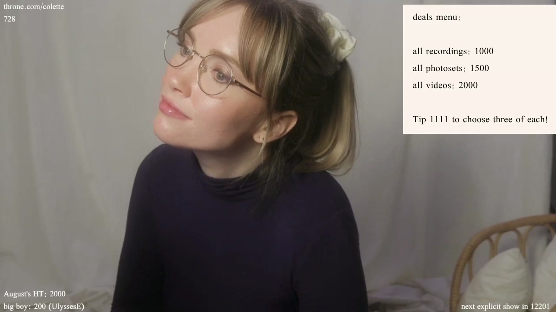 Gallery image thumbnail from coletteclaude's myfreecams stream on, 08/15/2024, 18:20 image 18 of 20