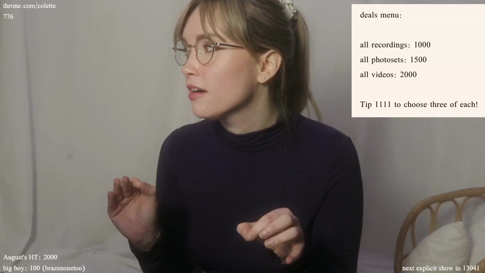 Gallery image thumbnail from coletteclaude's myfreecams stream on, 08/15/2024, 18:20 image 6 of 20