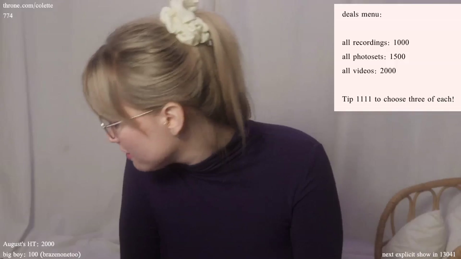 Gallery image thumbnail from coletteclaude's myfreecams stream on, 08/15/2024, 18:20 image 4 of 20