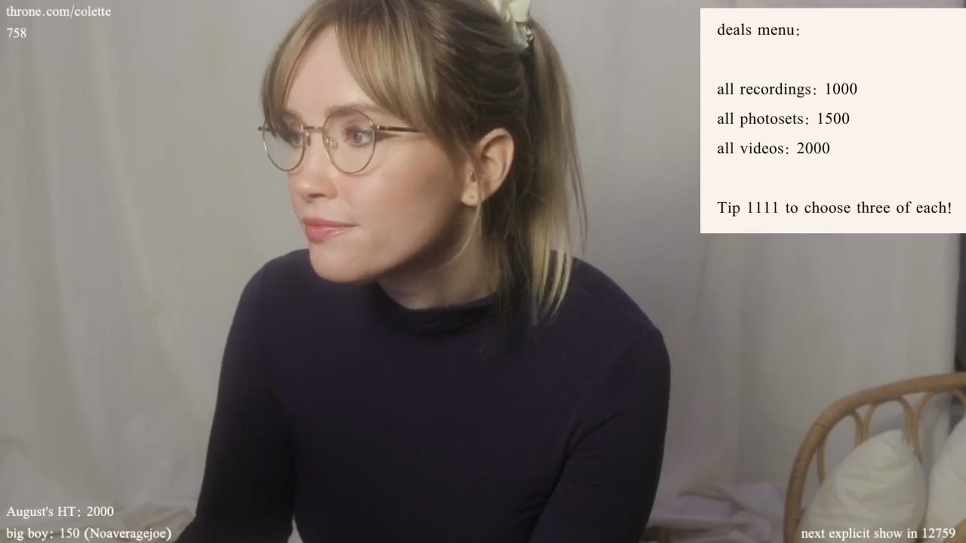 Gallery image thumbnail from coletteclaude's myfreecams stream on, 08/15/2024, 18:20 image 13 of 20