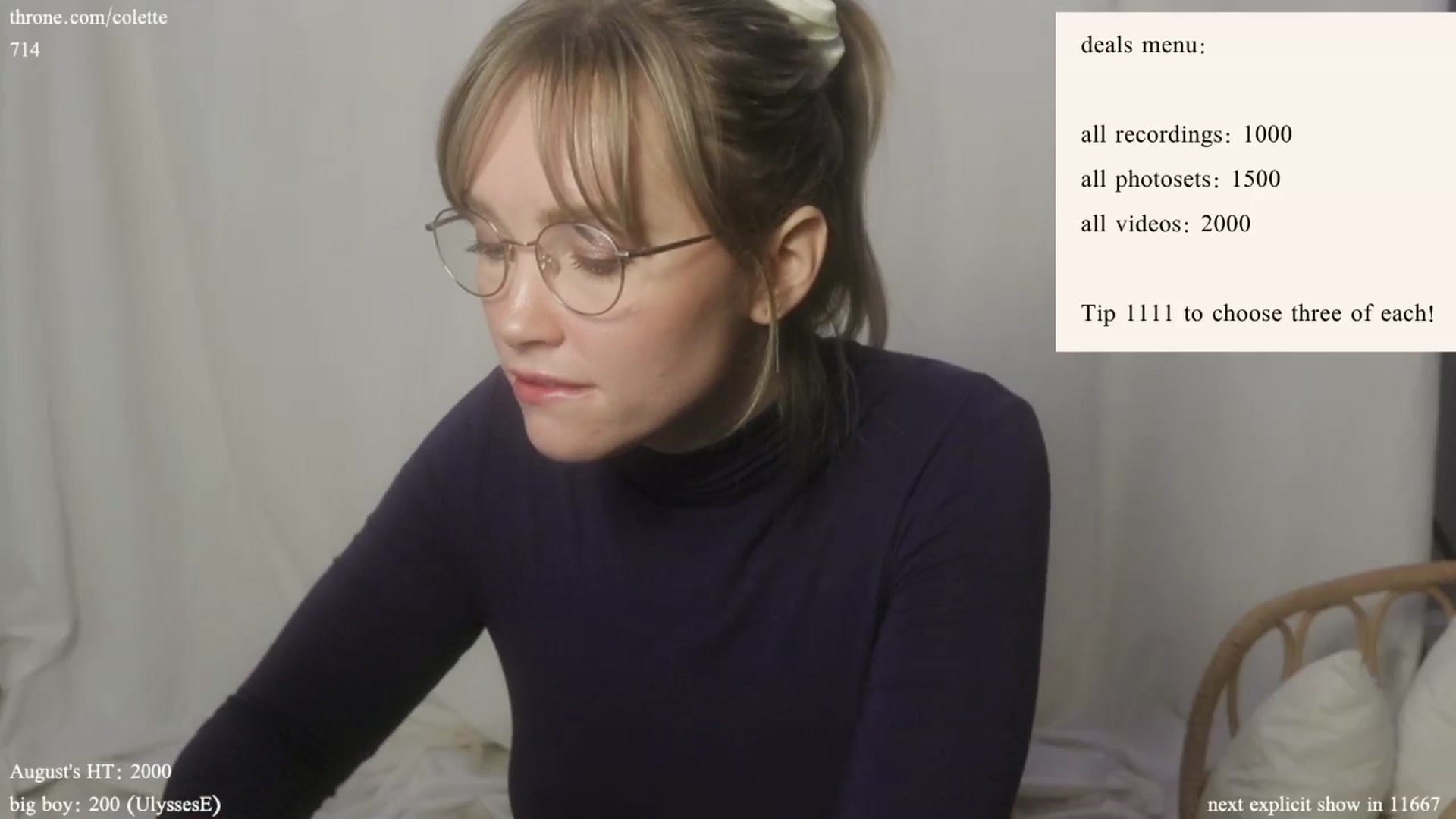 Gallery image thumbnail from coletteclaude's myfreecams stream on, 08/15/2024, 20:03 image 18 of 20