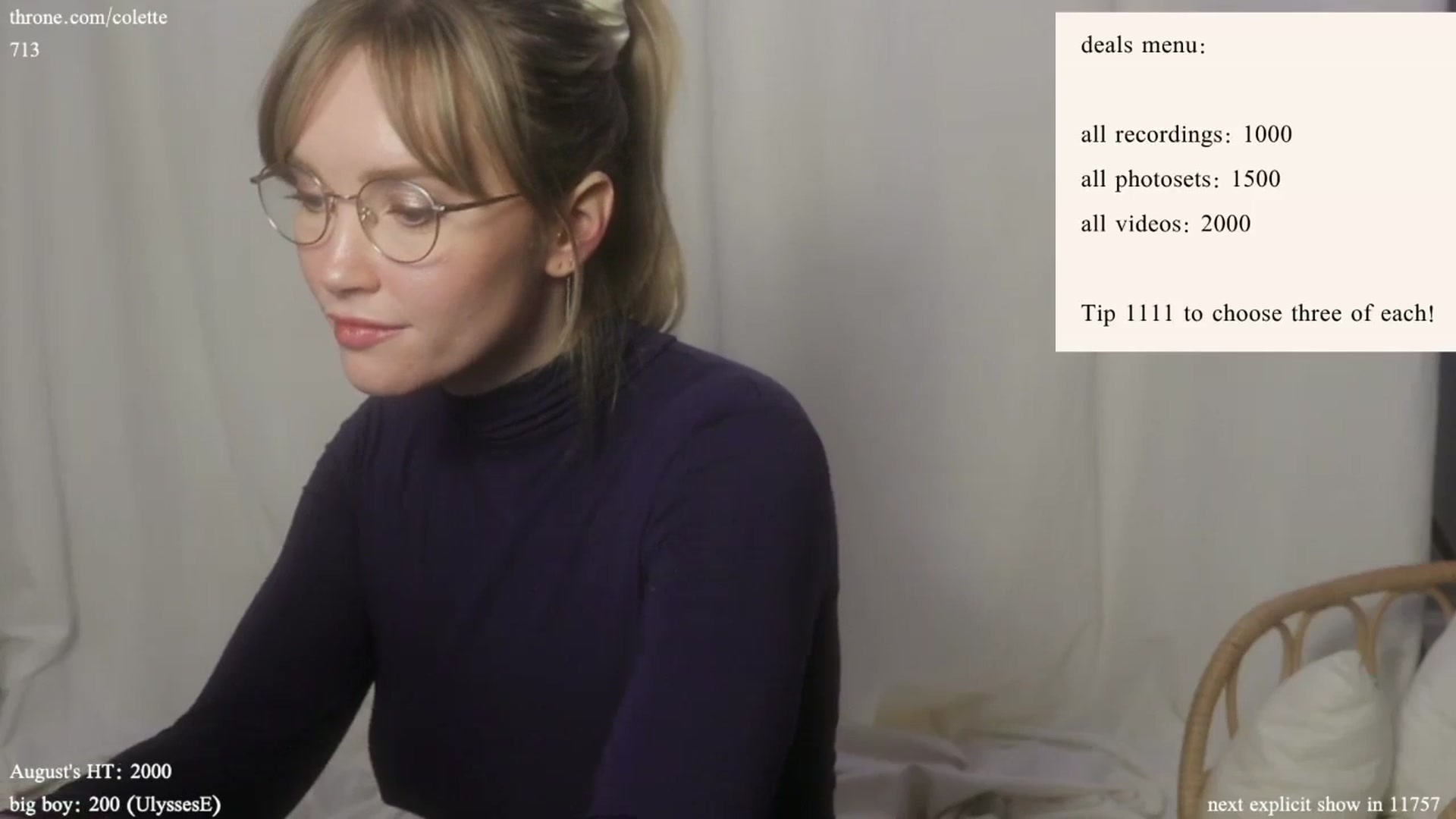 Gallery image thumbnail from coletteclaude's myfreecams stream on, 08/15/2024, 20:03 image 9 of 20