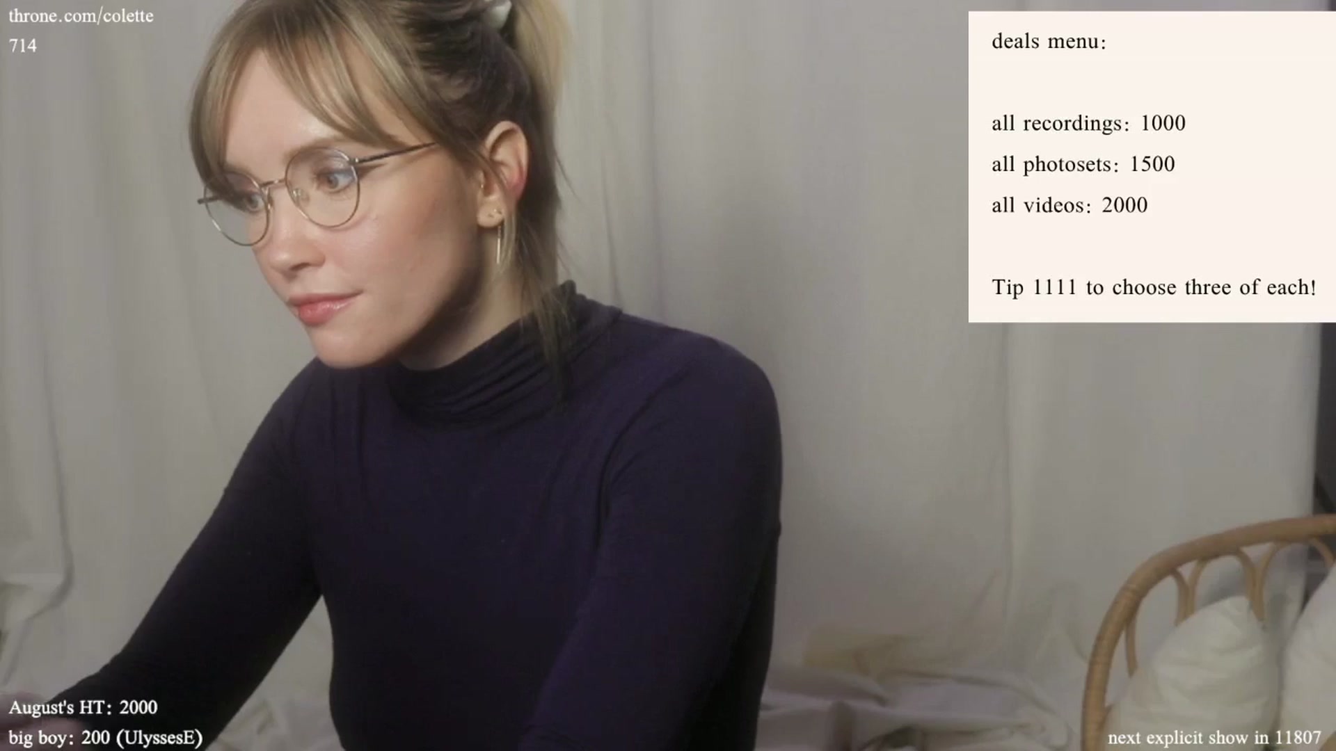 Gallery image thumbnail from coletteclaude's myfreecams stream on, 08/15/2024, 20:03 image 7 of 20