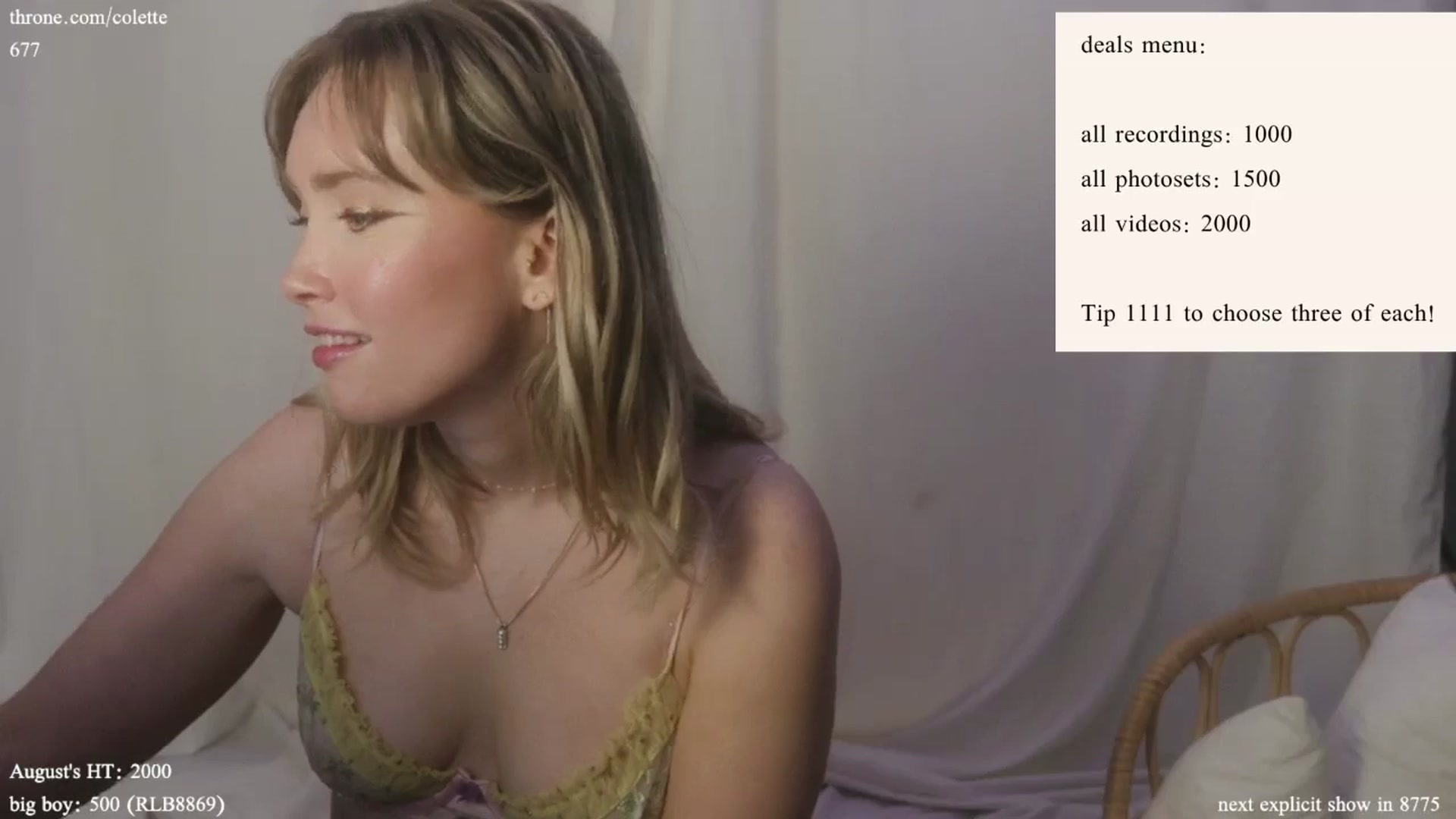 Gallery image thumbnail from coletteclaude's myfreecams stream on, 08/16/2024, 19:53 image 19 of 20