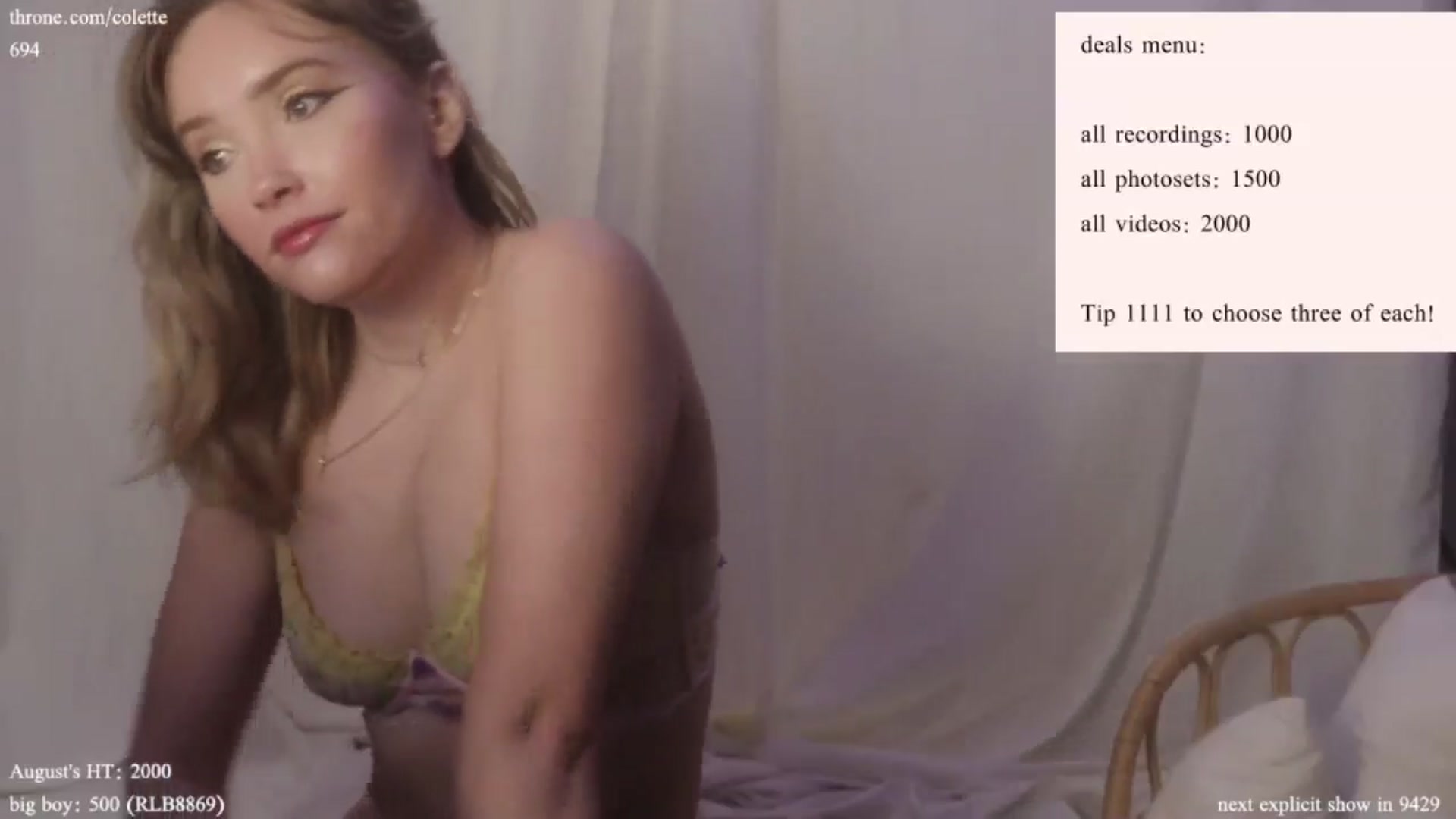 Gallery image thumbnail from coletteclaude's myfreecams stream on, 08/16/2024, 19:53 image 10 of 20