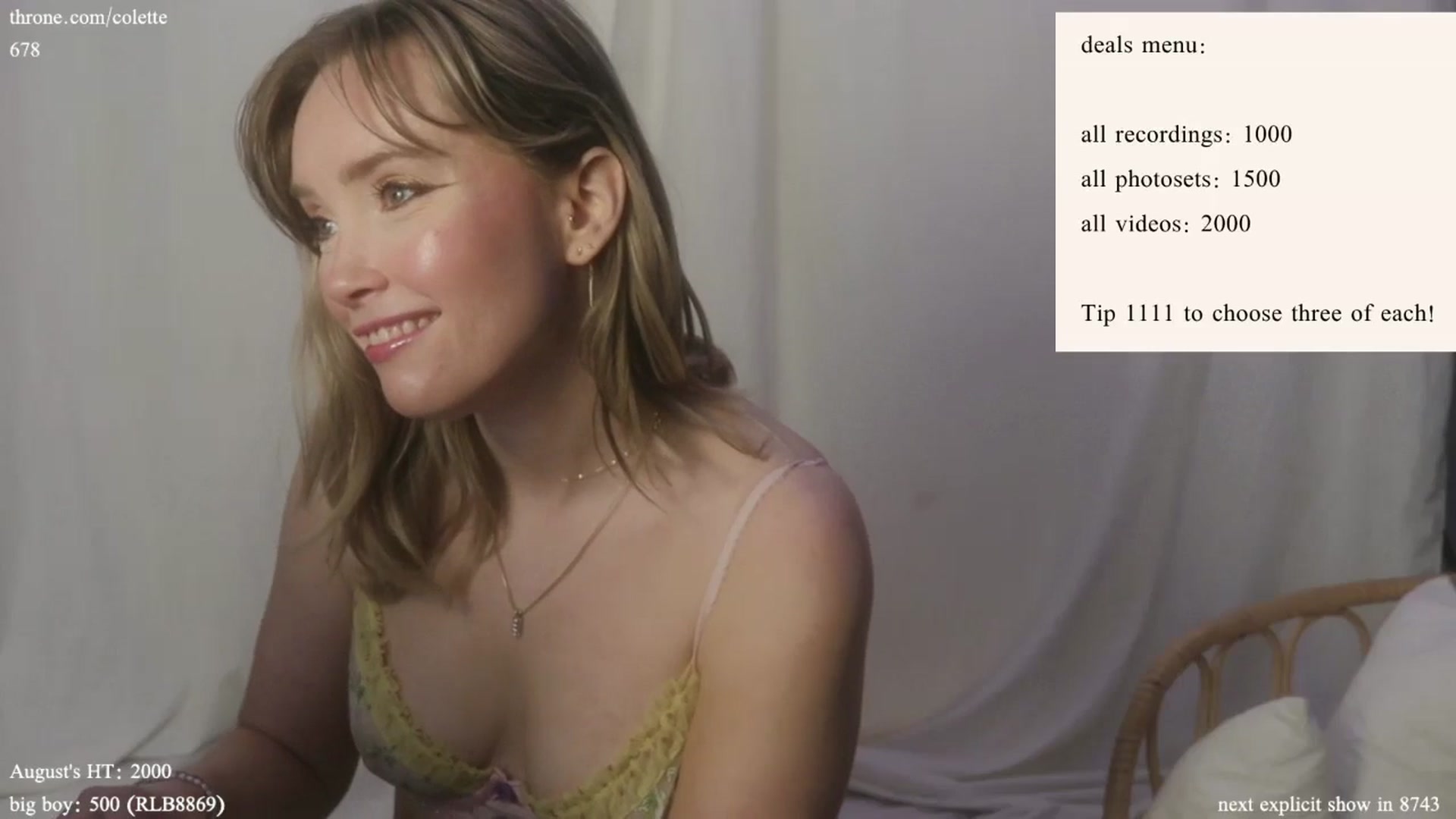 Gallery image thumbnail from coletteclaude's myfreecams stream on, 08/16/2024, 20:01 image 2 of 20