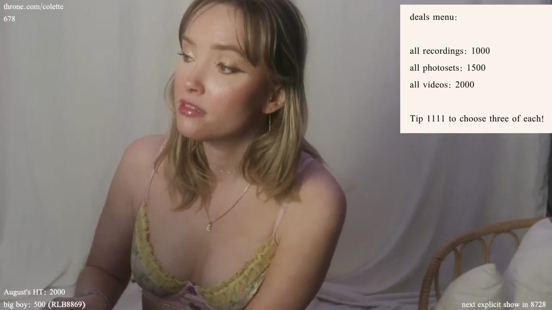 Gallery image thumbnail from coletteclaude's myfreecams stream on, 08/16/2024, 20:01 image 17 of 20