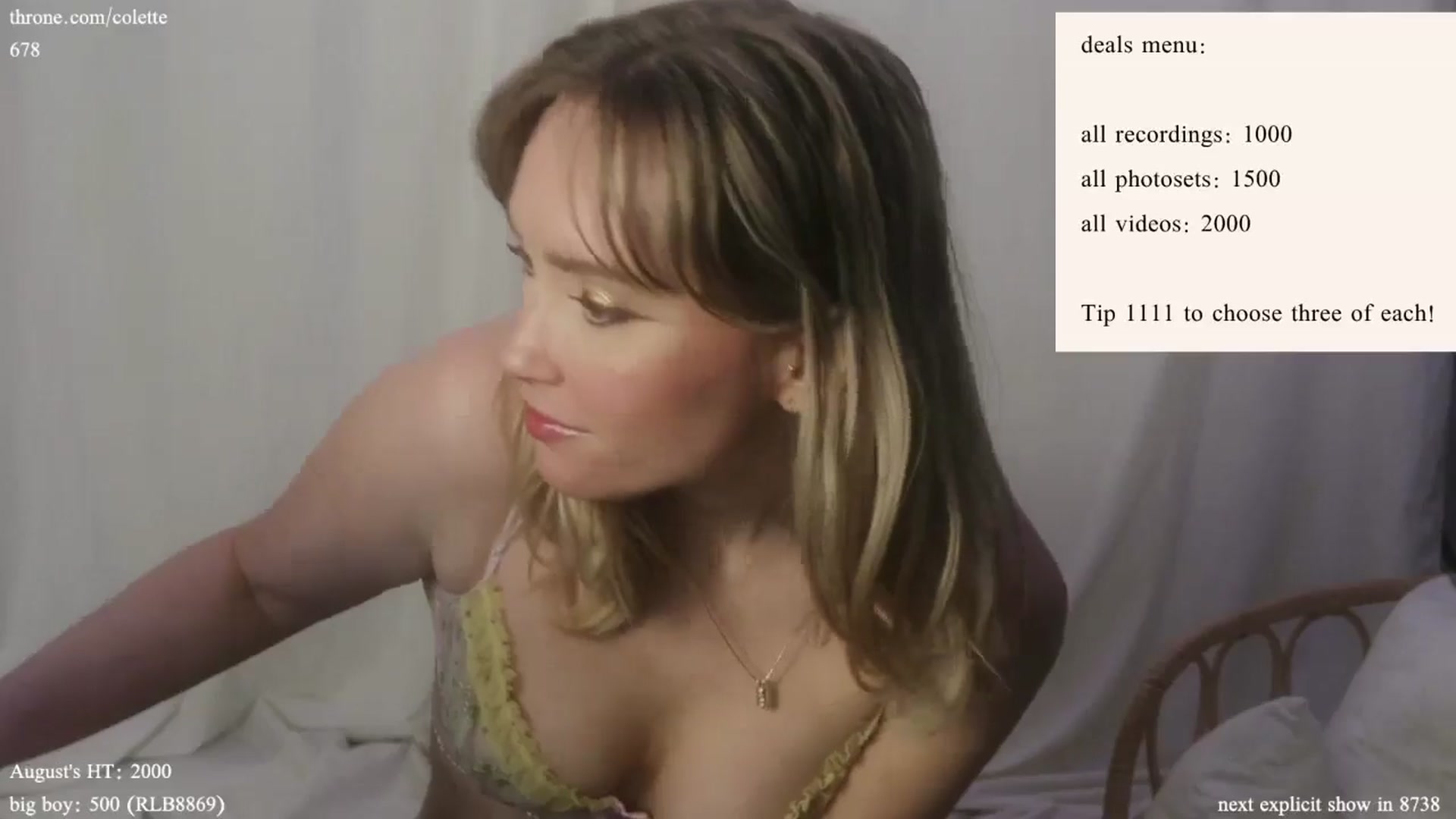 Gallery image thumbnail from coletteclaude's myfreecams stream on, 08/16/2024, 20:01 image 4 of 20