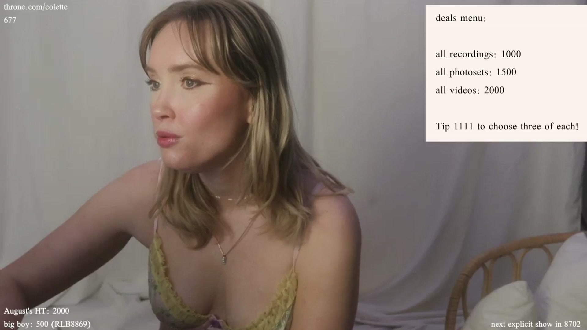 Gallery image thumbnail from coletteclaude's myfreecams stream on, 08/16/2024, 20:08 image 6 of 20