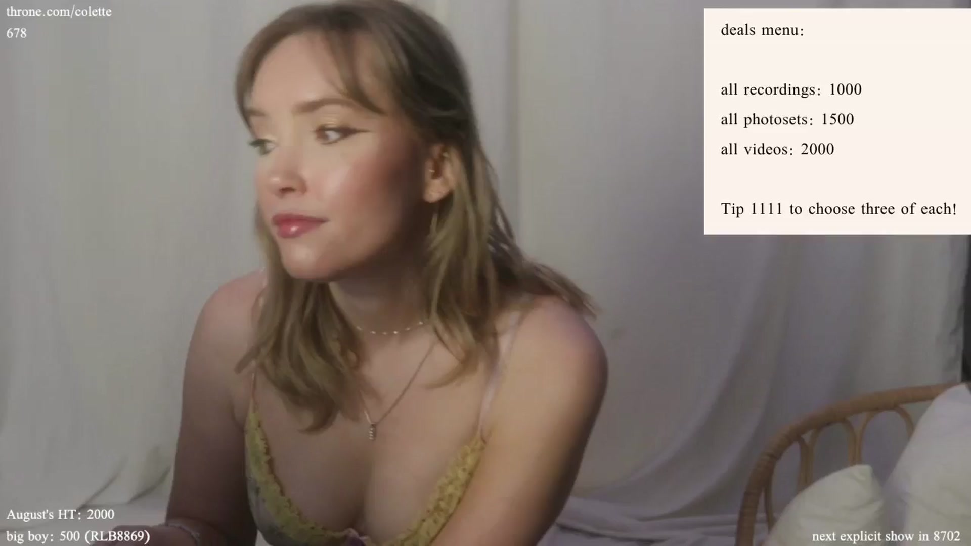 Gallery image thumbnail from coletteclaude's myfreecams stream on, 08/16/2024, 20:08 image 1 of 20