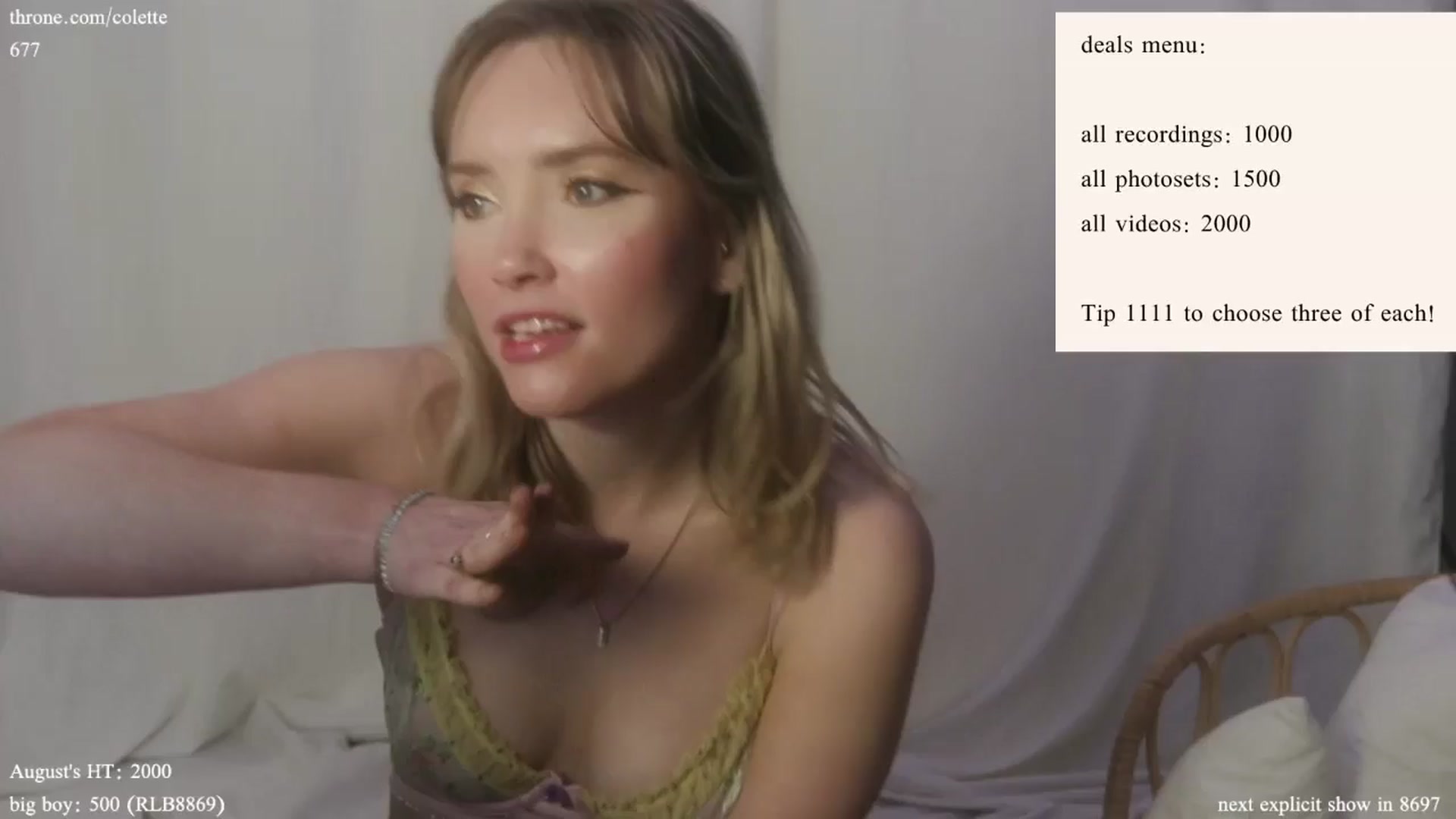 Gallery image thumbnail from coletteclaude's myfreecams stream on, 08/16/2024, 20:08 image 9 of 20