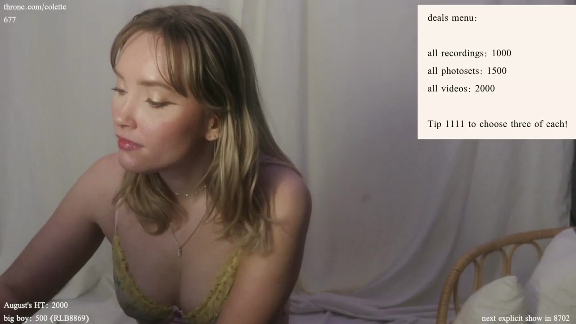 Gallery image thumbnail from coletteclaude's myfreecams stream on, 08/16/2024, 20:08 image 2 of 20