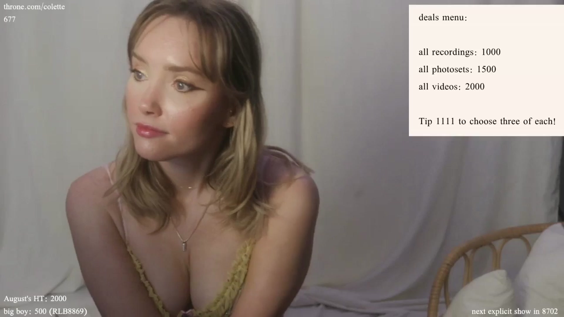 Gallery image thumbnail from coletteclaude's myfreecams stream on, 08/16/2024, 20:08 image 8 of 20