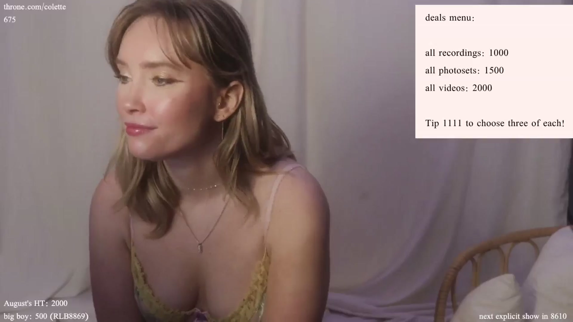 Gallery image thumbnail from coletteclaude's myfreecams stream on, 08/16/2024, 20:29 image 4 of 20