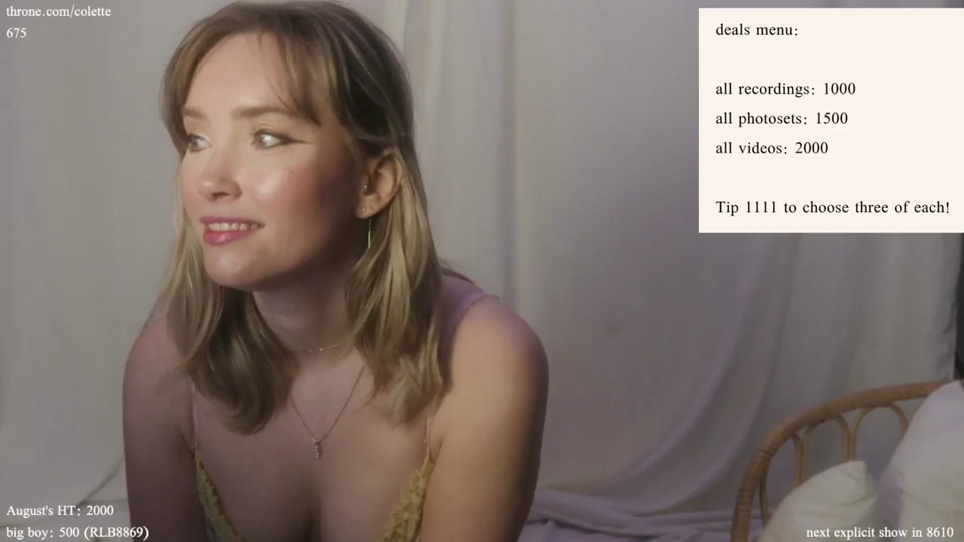 Gallery image thumbnail from coletteclaude's myfreecams stream on, 08/16/2024, 20:29 image 6 of 20