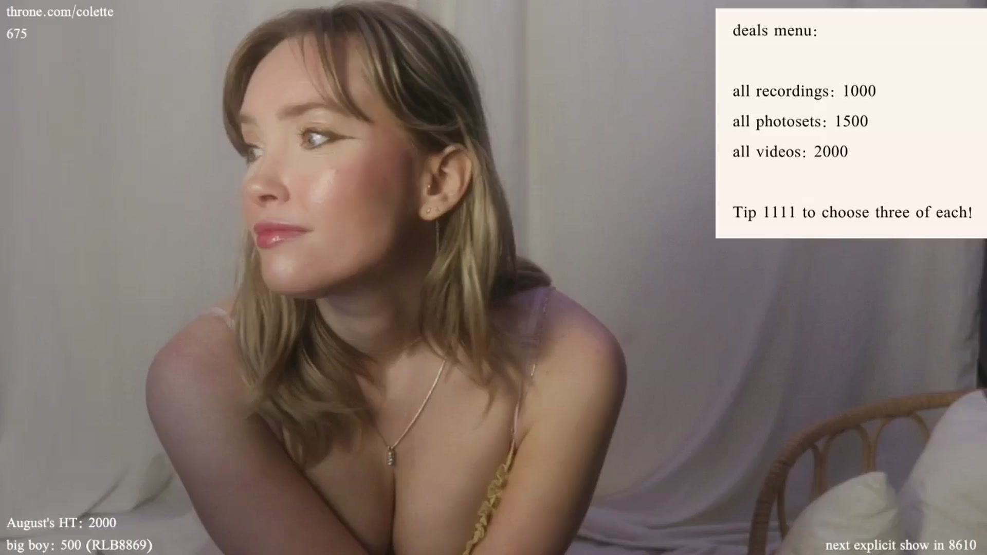Gallery image thumbnail from coletteclaude's myfreecams stream on, 08/16/2024, 20:29 image 12 of 20