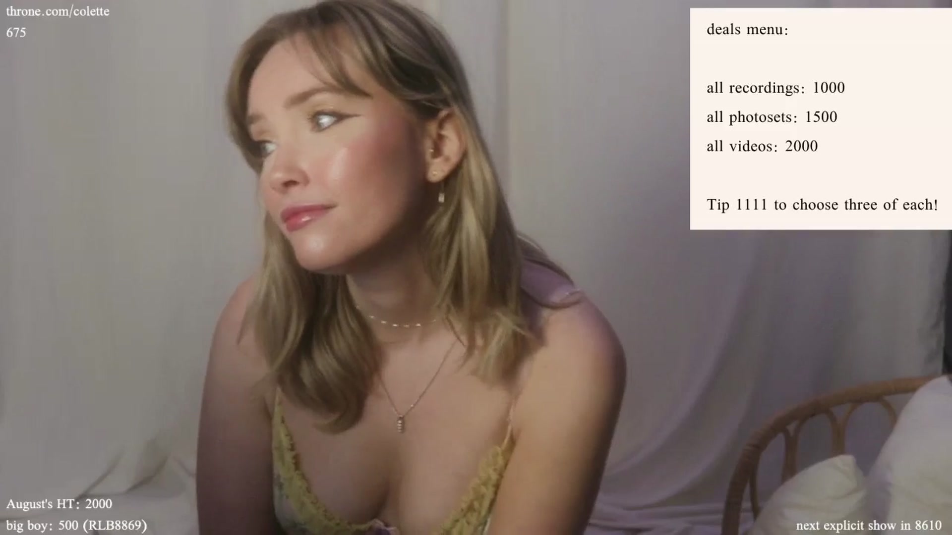 Gallery image thumbnail from coletteclaude's myfreecams stream on, 08/16/2024, 20:29 image 5 of 20